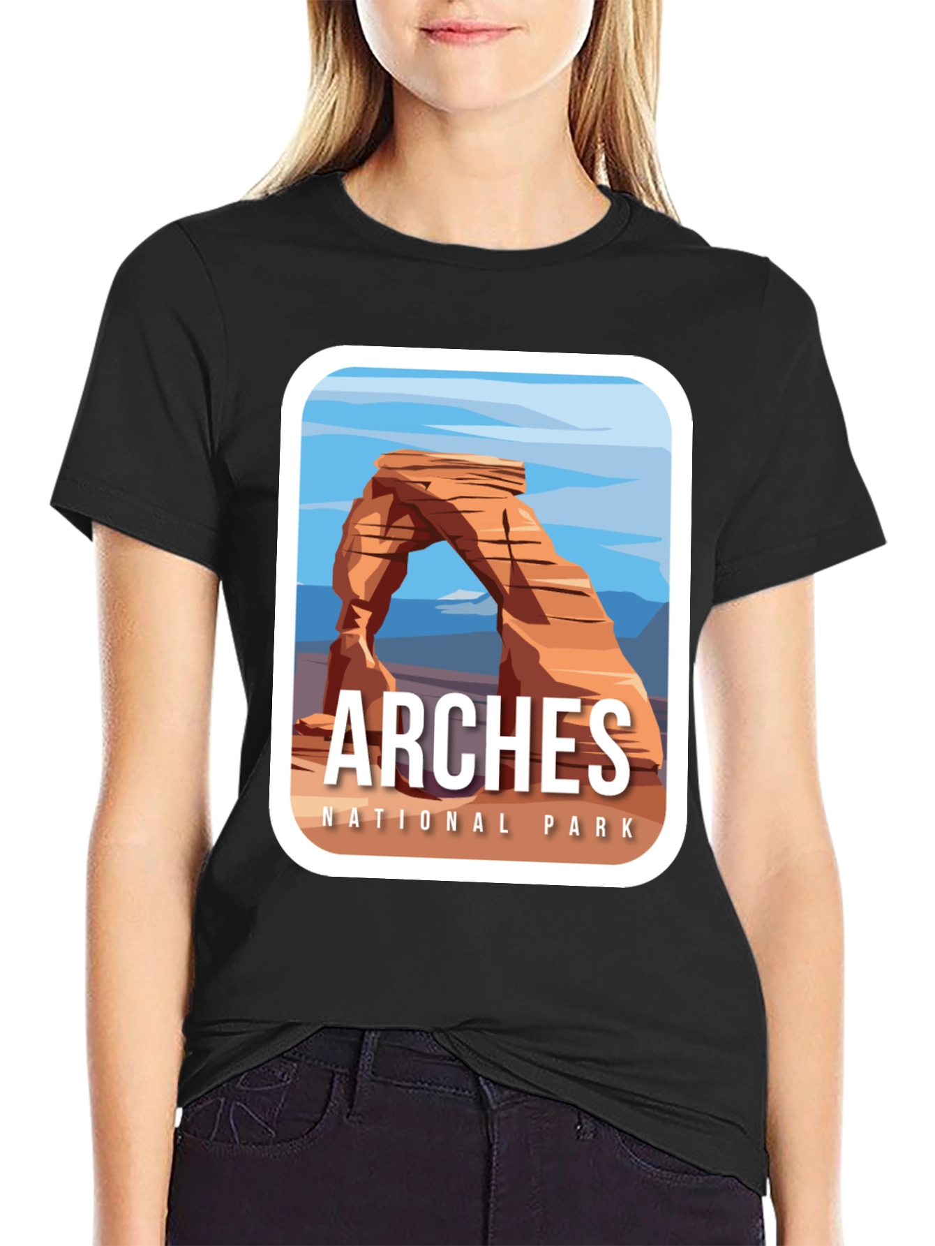 Black Arches National Park Graphic Tee - Unisex view 2