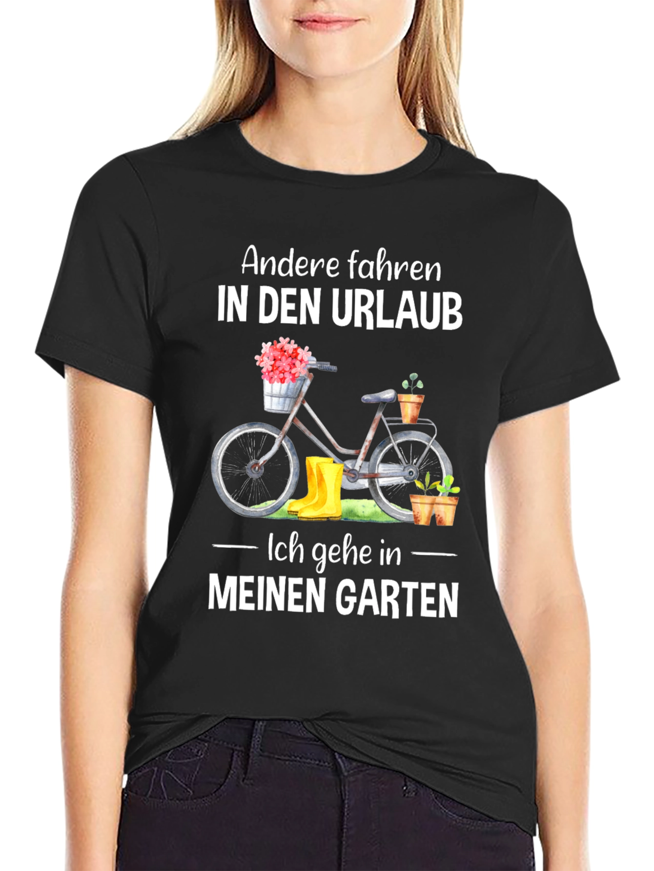 Black Gardening T-Shirt - Andere fahren in den Urlaub view 2