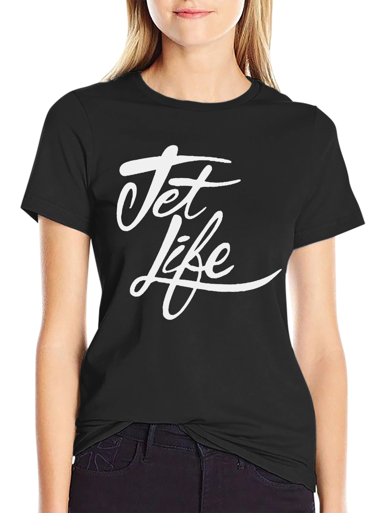 Black Jet Life Black Graphic T-Shirt - Stylish Men's Tee view 2