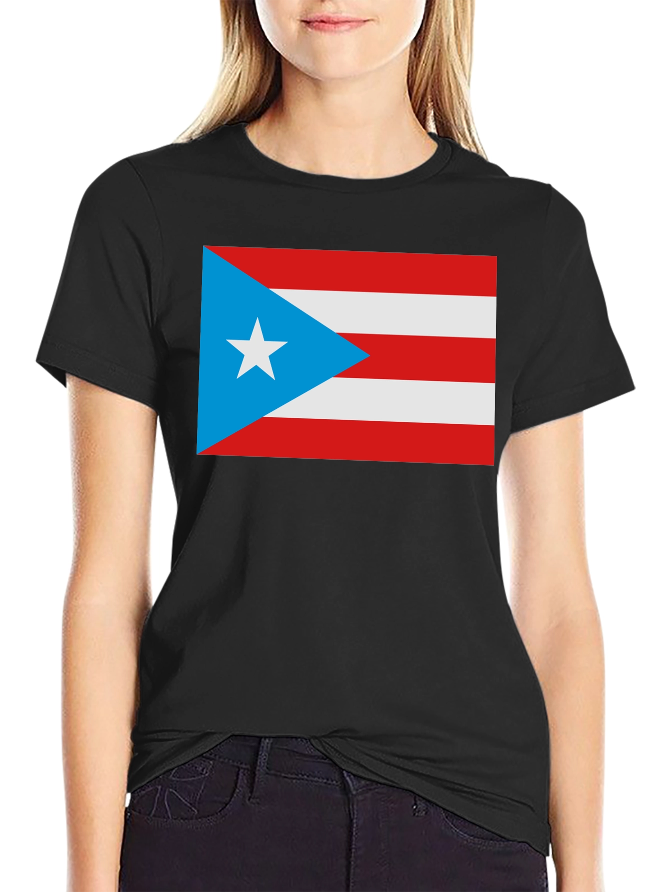 Black Puerto Rico Flag T-Shirt - Pride & Style view 2