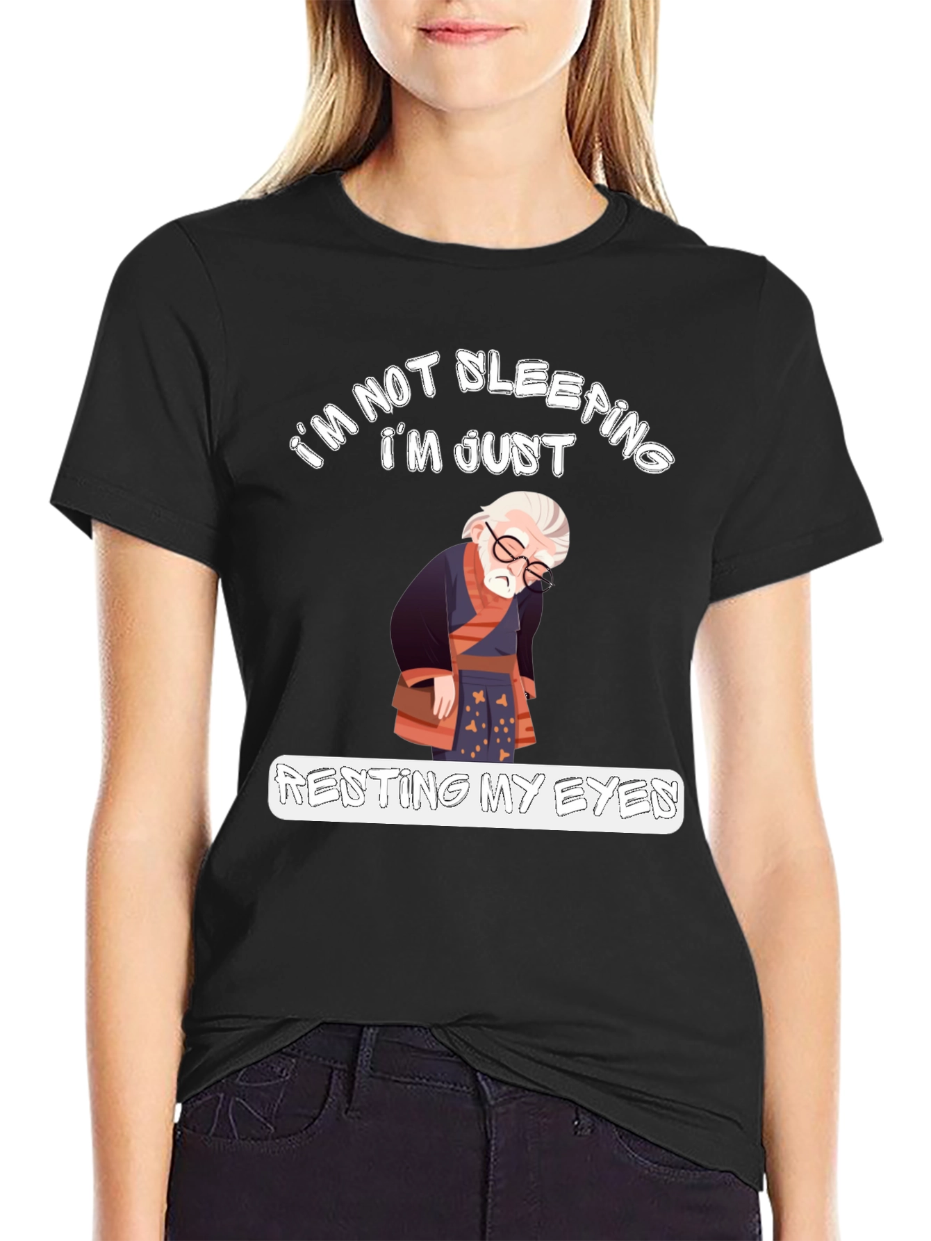 Black Renting My Eyes Graphic Tee view 2