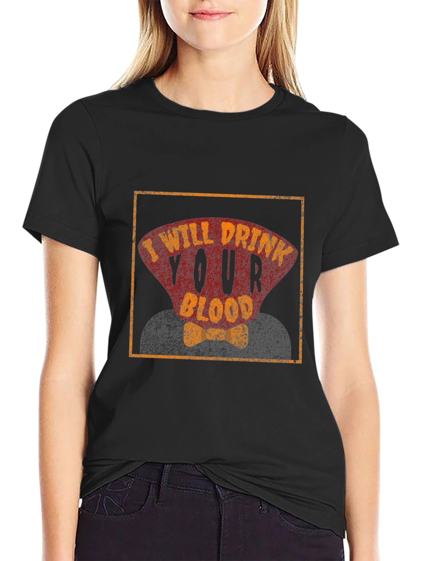 Black I Will Drink Your Blood T-Shirt view 2