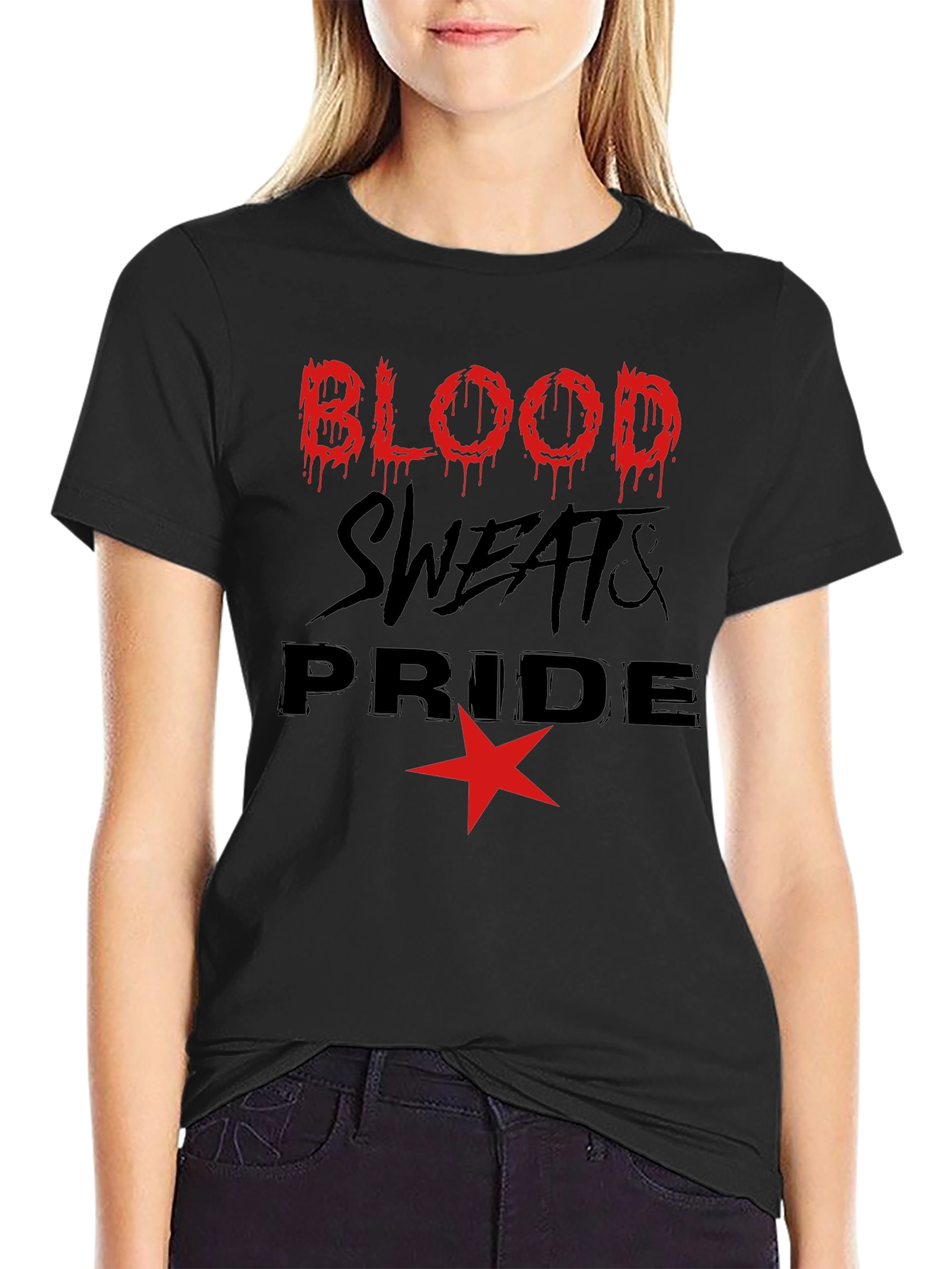 Black Blood Sweats & Pride Graphic Tee view 2