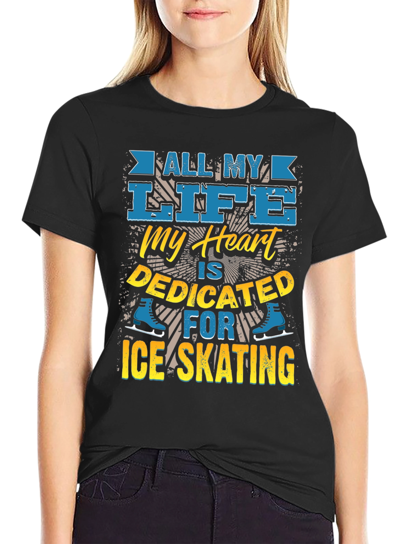 Ice Skating Devotion Graphic Tee - All My Life - 2