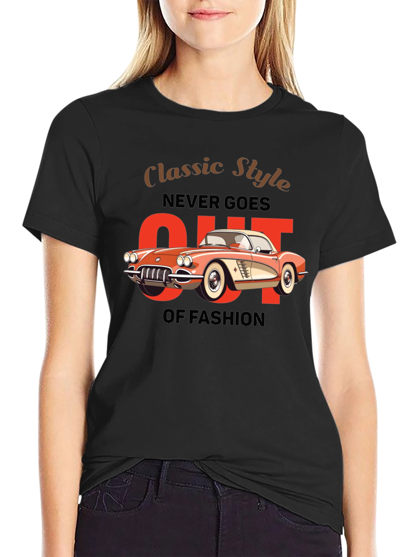 Black Classic Style Never Goes Out Of Fashion T-Shirt view 2