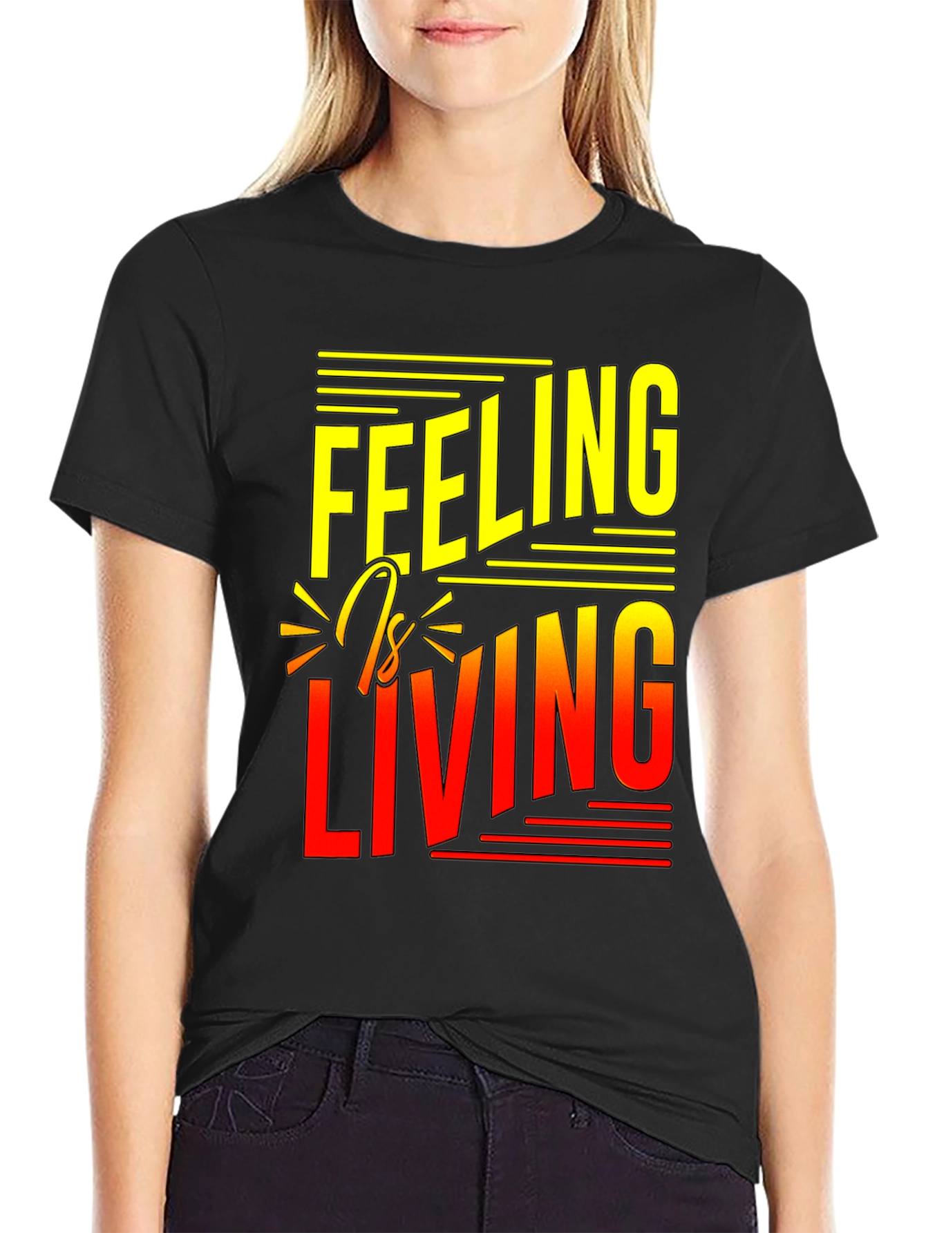 Black Feeling is Living Black Graphic Tee view 2