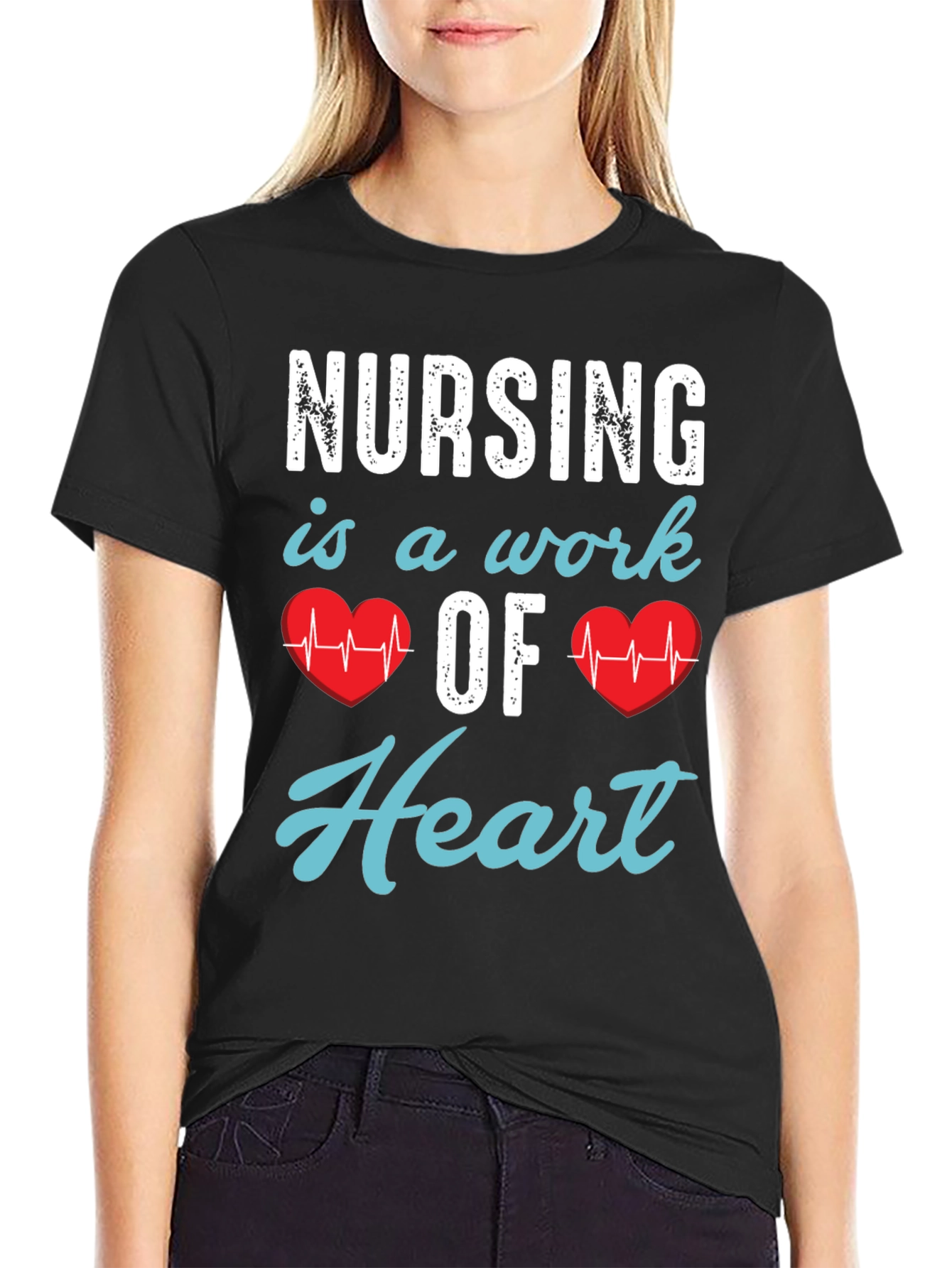 Nursing is a Work of Heart T-Shirt - 2