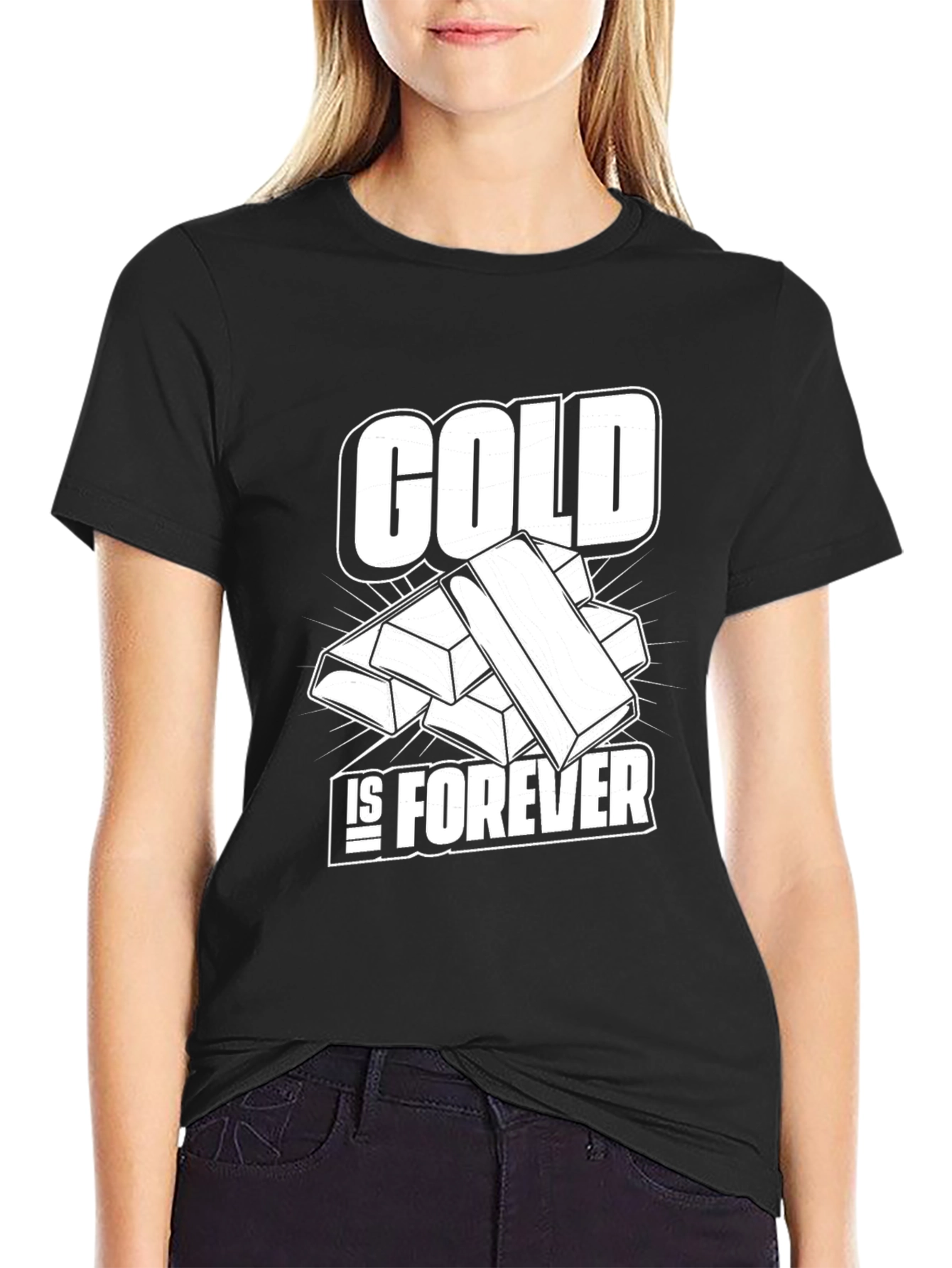 Black Gold Is Forever Black T-Shirt view 2