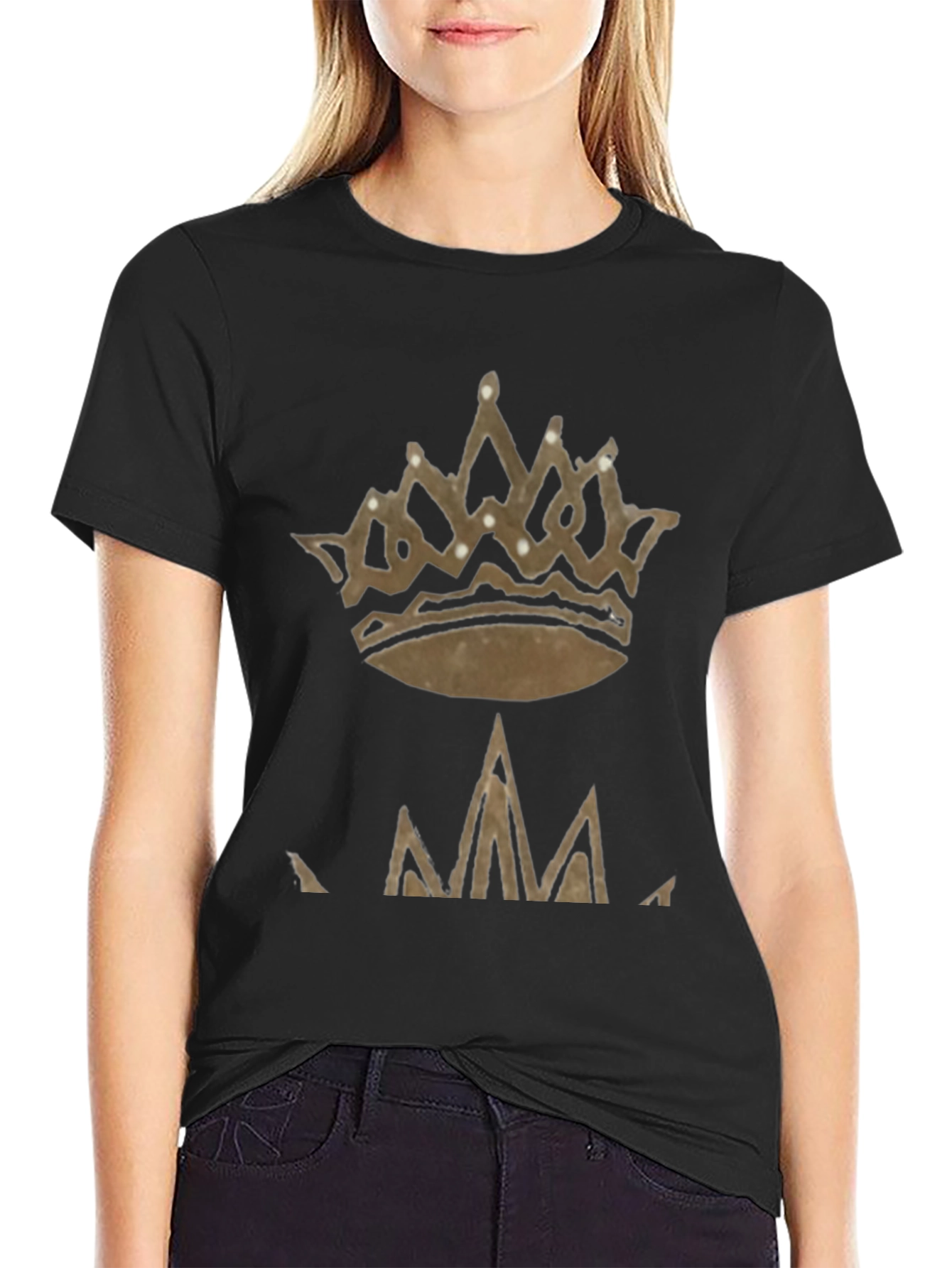 Black Crown Graphic Tee - Stylish Men's Casual Shirt view 2