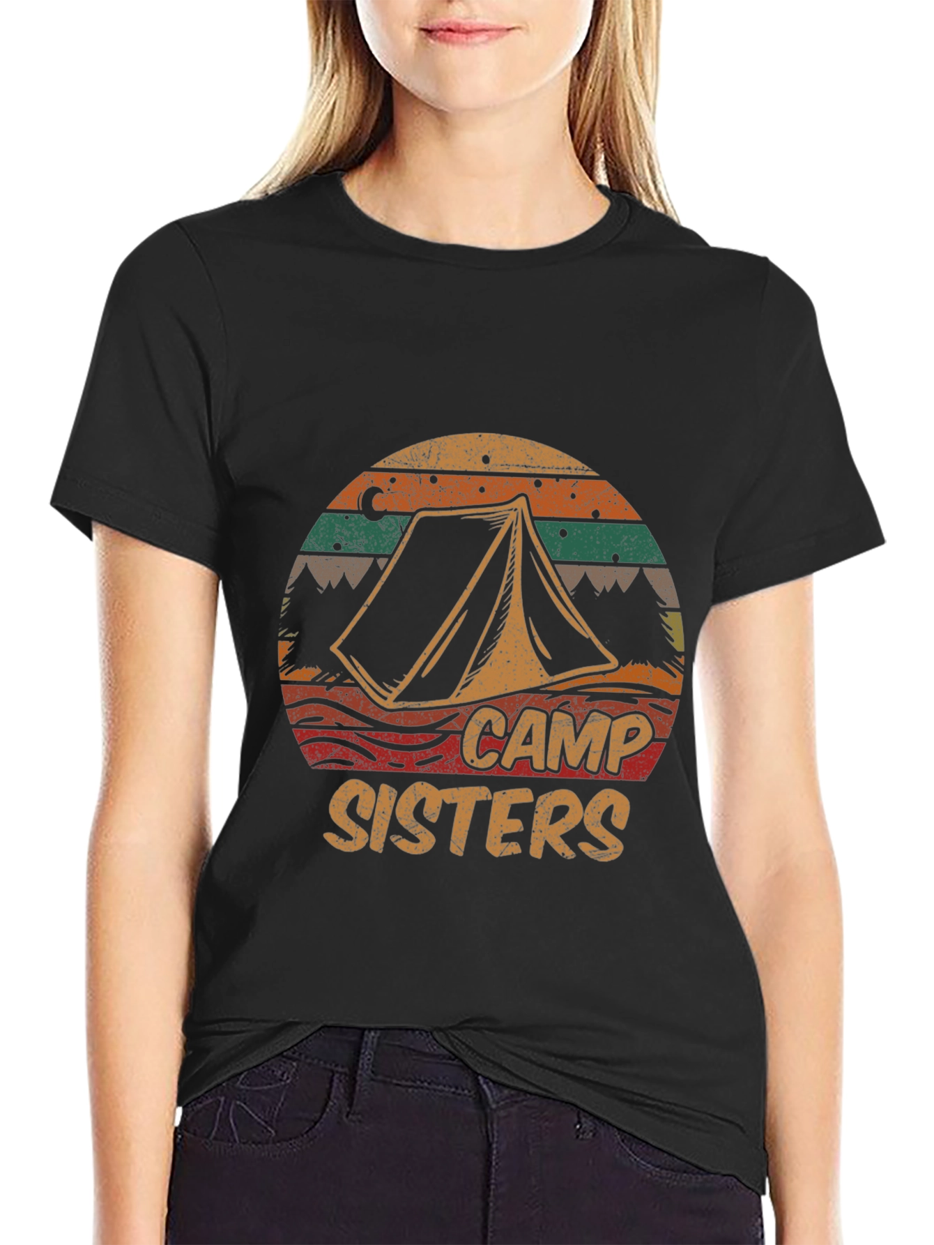 Camp Sisters Retro Camping Graphic Tee - 2