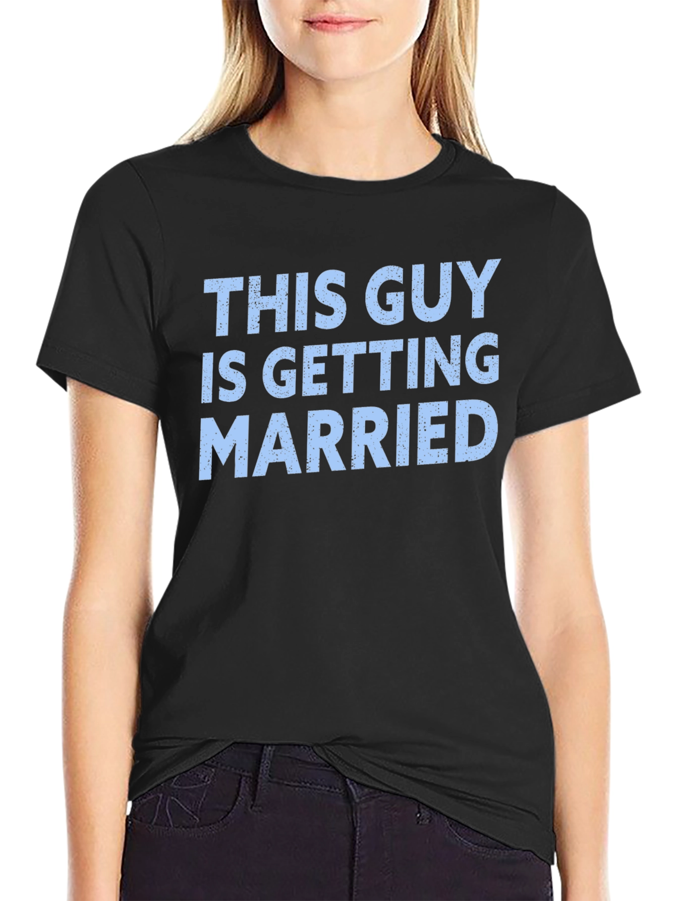 Black Groom-to-be T-shirt - "This Guy is Getting Married" Tee view 2