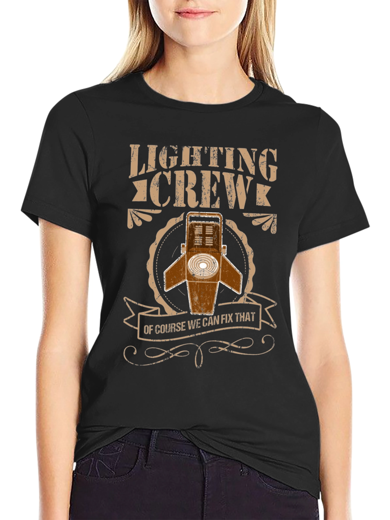 Black Lighting Crew T-Shirt - We Can Fix That view 2
