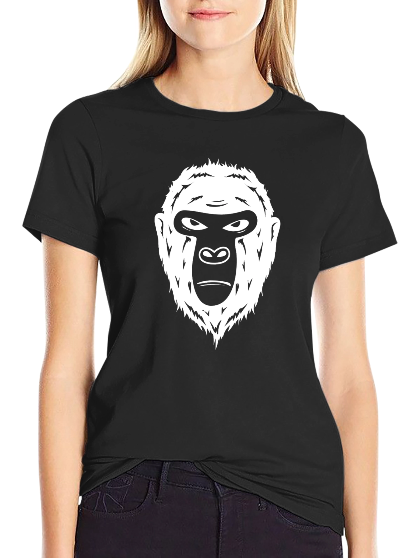 Black Black Gorilla Graphic T-Shirt view 2