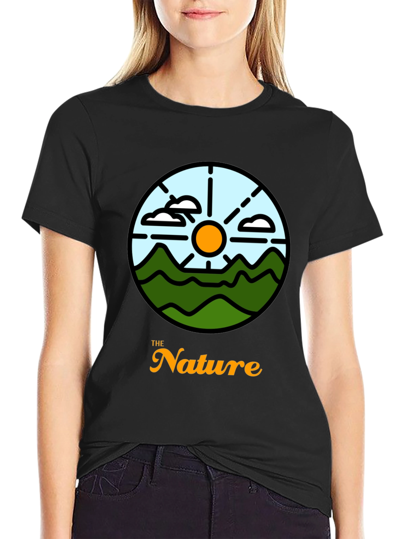 Black Nature Graphic Tee - Stylish Comfort view 2