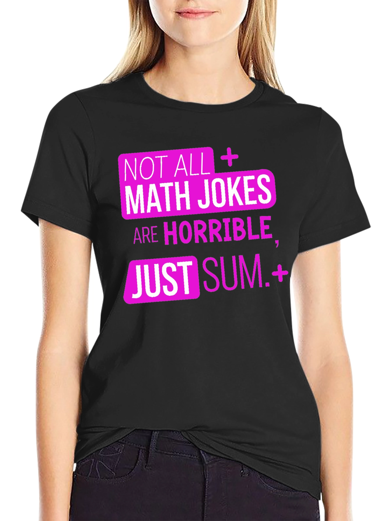 Black Math Jokes Tee - Sum Humor! view 2