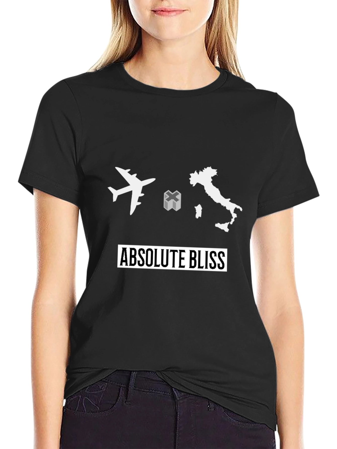 Black Absolute Bliss Travel T-Shirt view 2