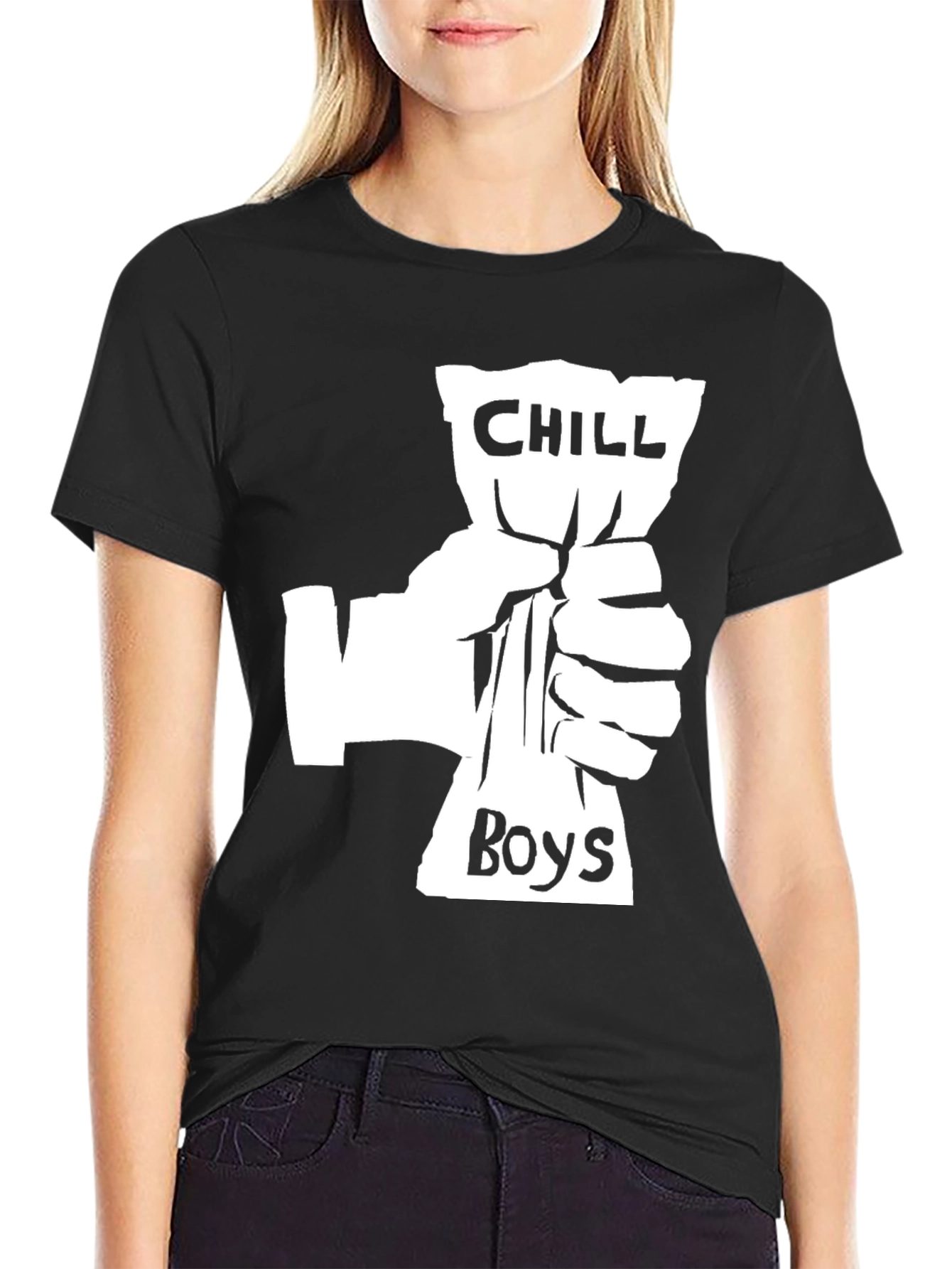 Black Chill Boys Graphic T-Shirt - Black Crew Neck Tee view 2