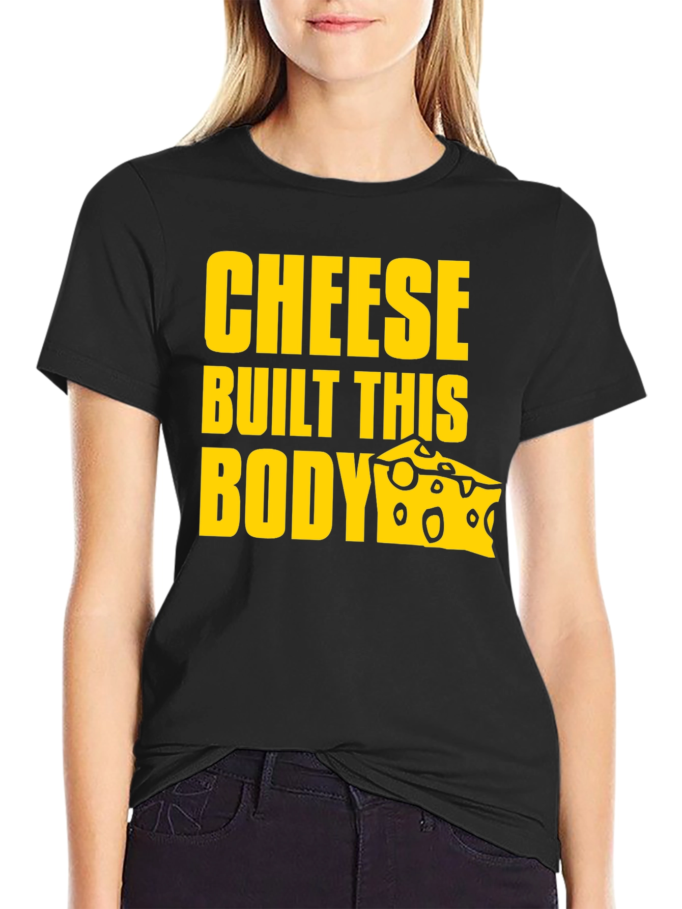 Black Cheese Built This Body Graphic T-Shirt view 2