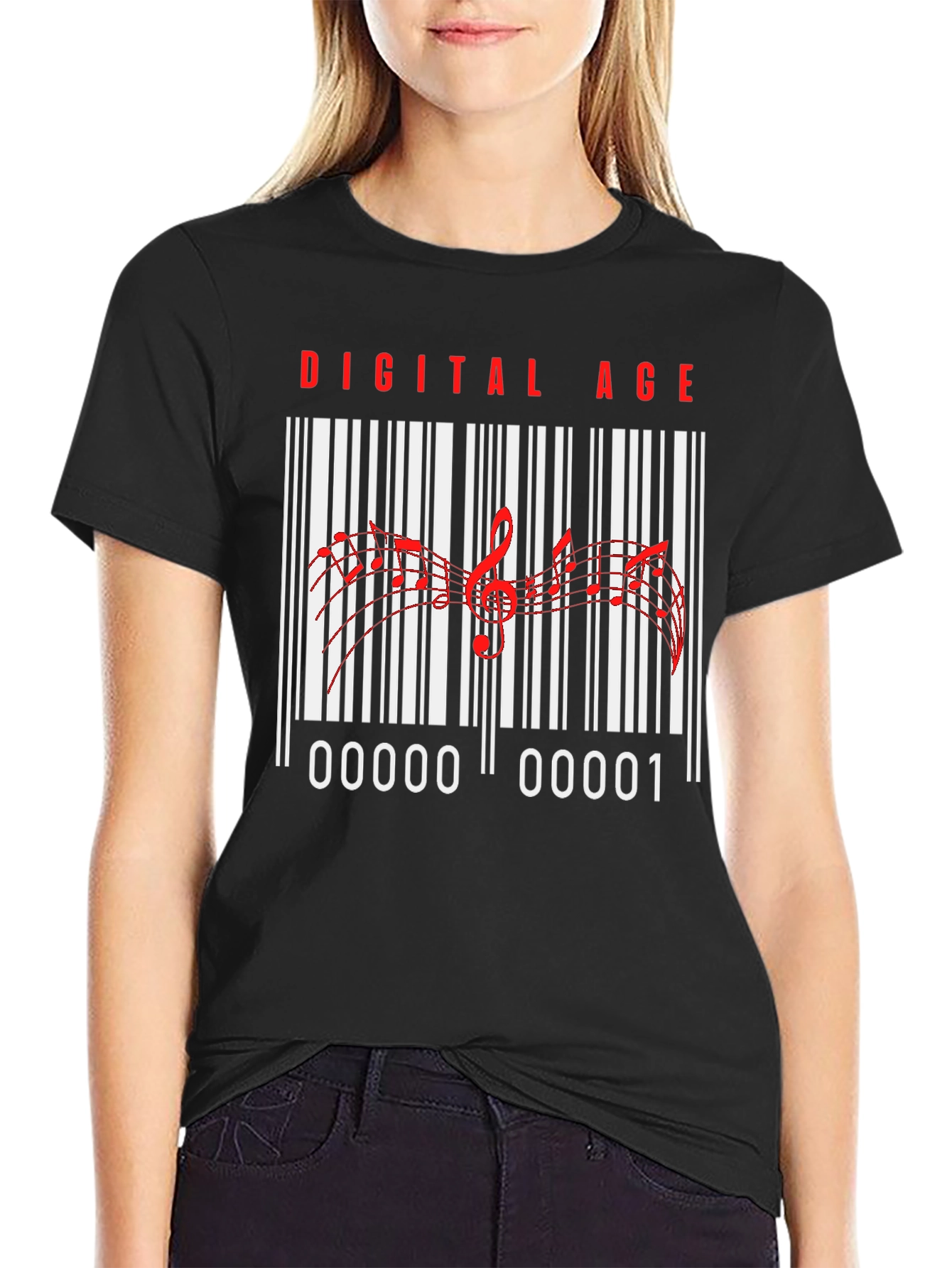 Digital Age Music Barcode T-Shirt - 2
