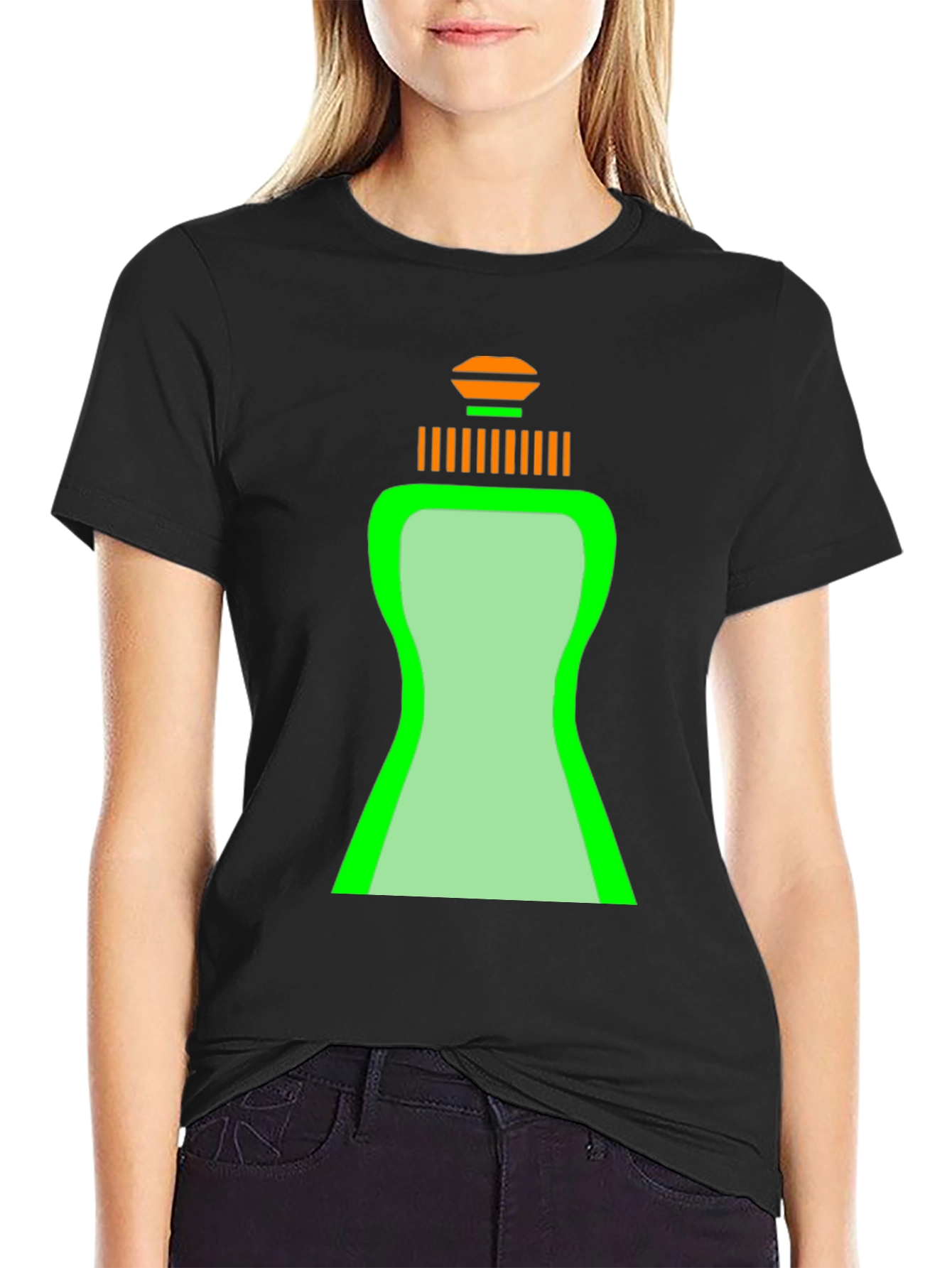 Black Novelty Dish Soap Graphic T-Shirt view 2
