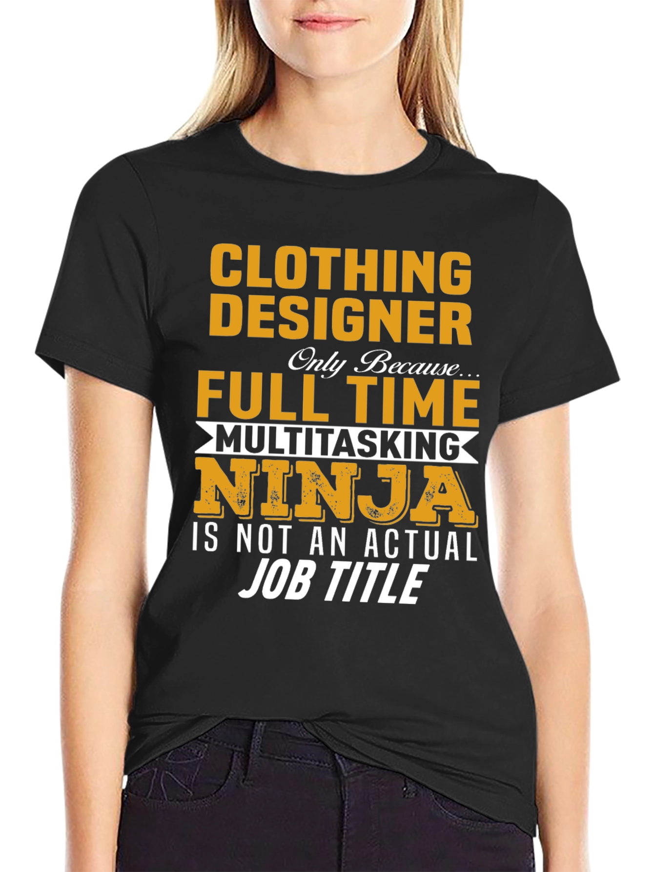 Black Clothing Designer Novelty T-Shirt view 2