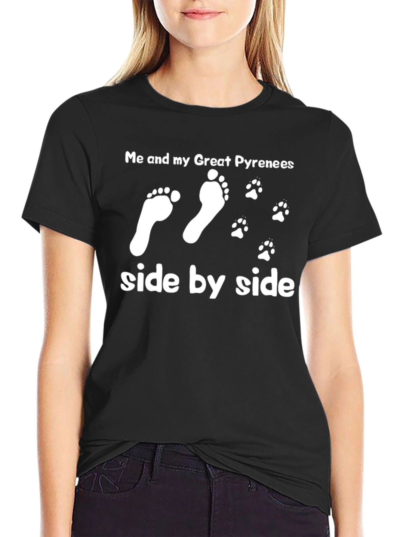 Great Pyrenees T-Shirt: Me and My Dog Side by Side - 2