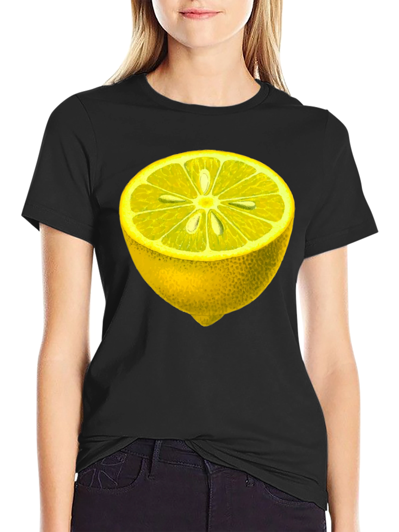 Black Lemon Graphic Tee - Fresh & Fun Style view 2