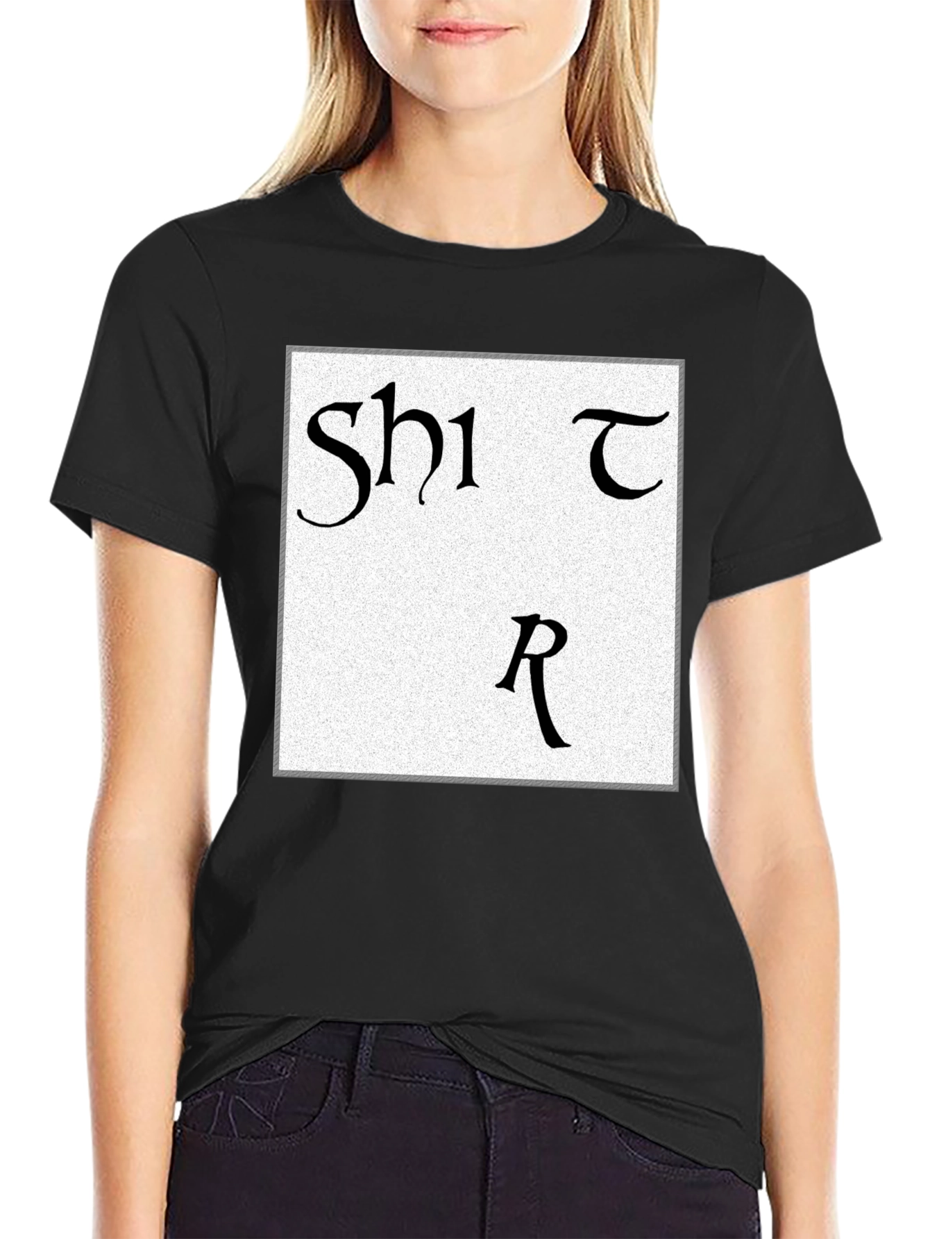 Black Shirt T-Shirt Funny Pun Tee view 2