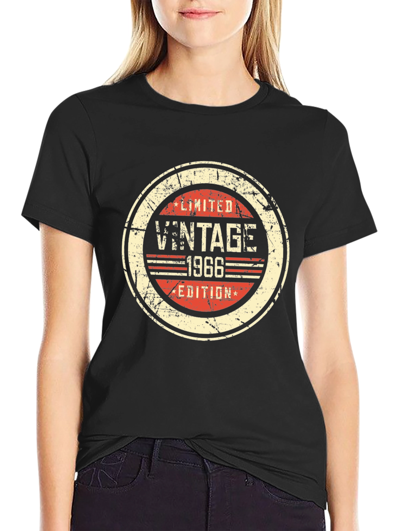 Black Vintage 1966 Limited Edition Black T-Shirt view 2