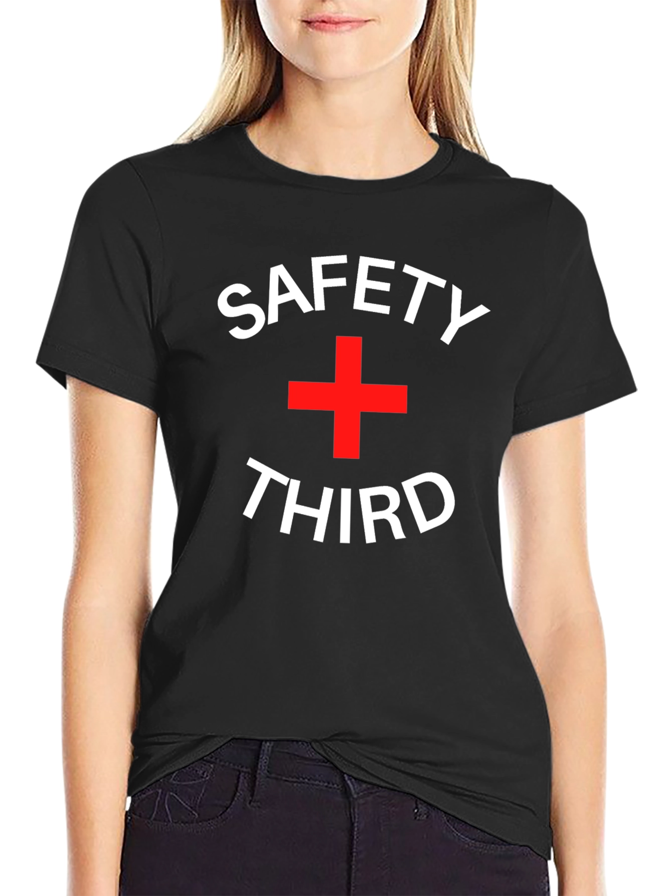 Black Safety Third Graphic Tee - Black view 2
