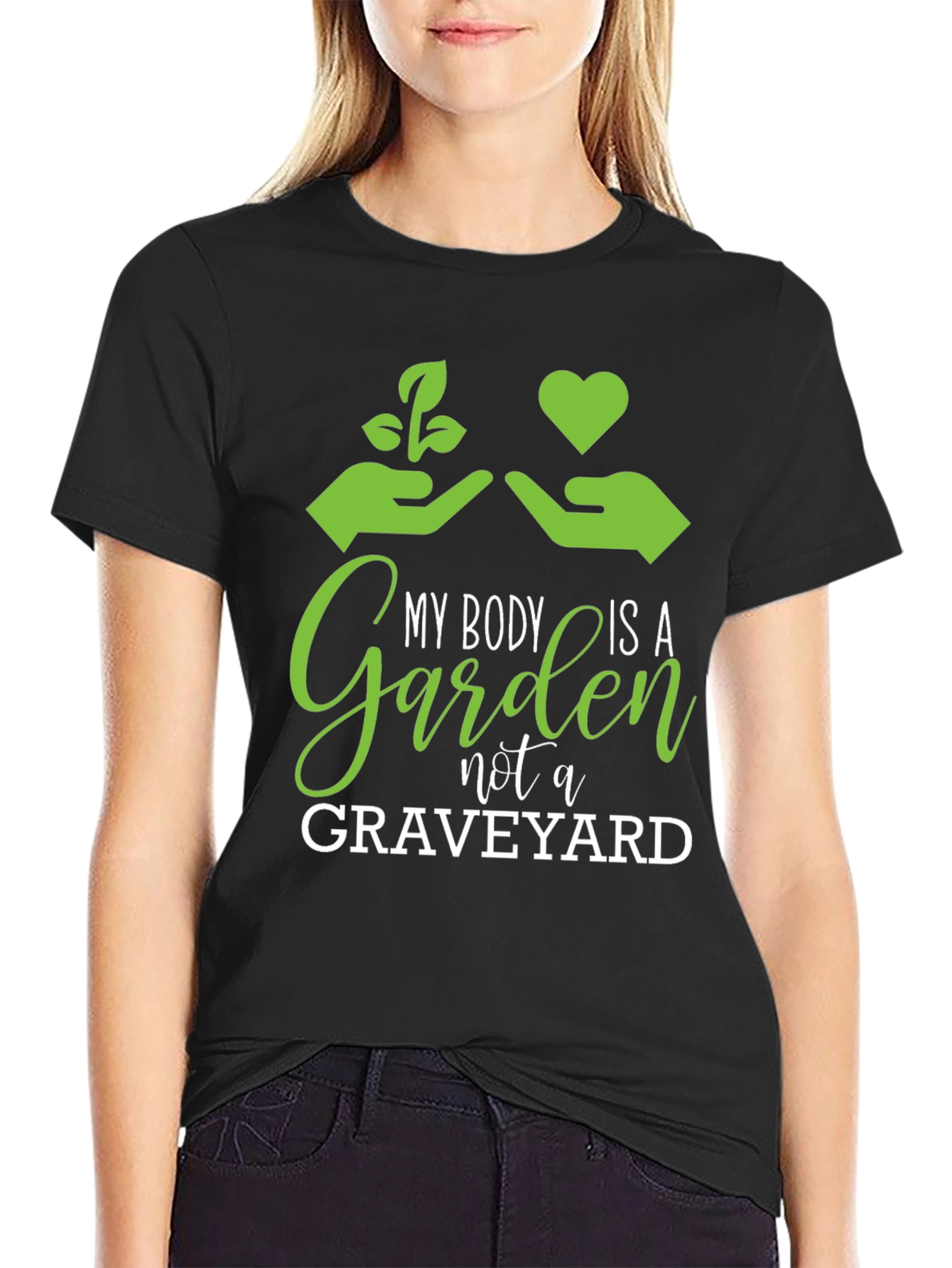 Black My Body is a Garden Graphic T-Shirt view 2