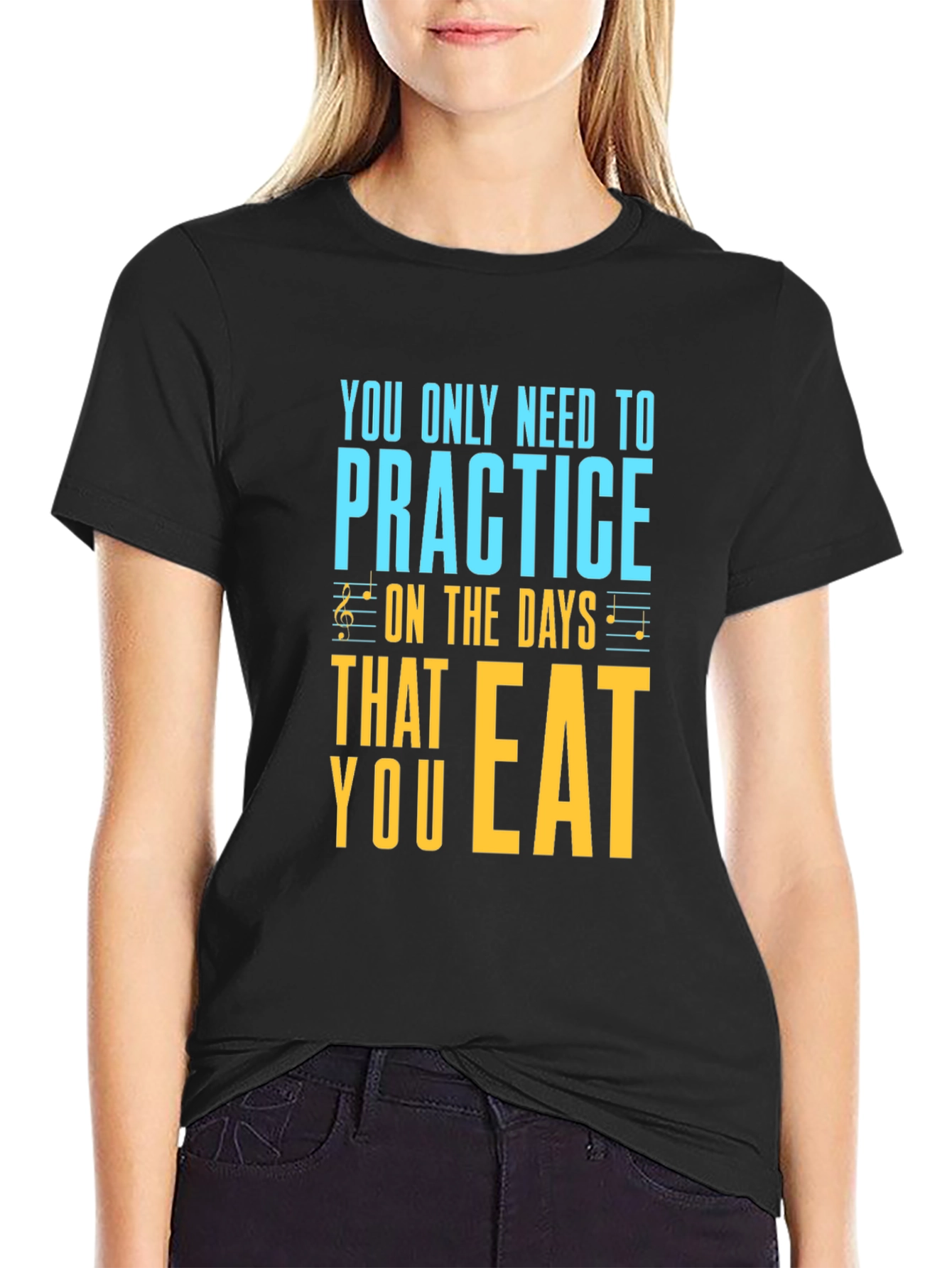 Black Practice on Eating Days Graphic Tee view 2