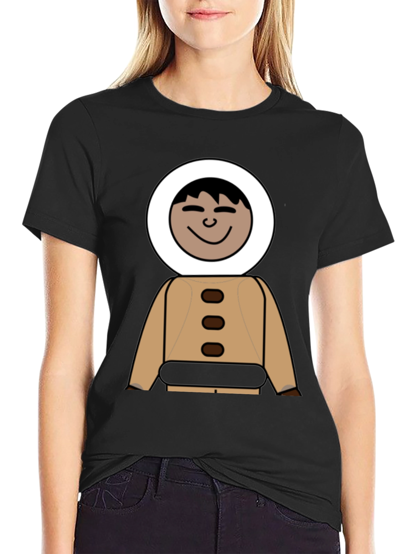 Cartoon Eskimo Outfit Graphic Tee - 2