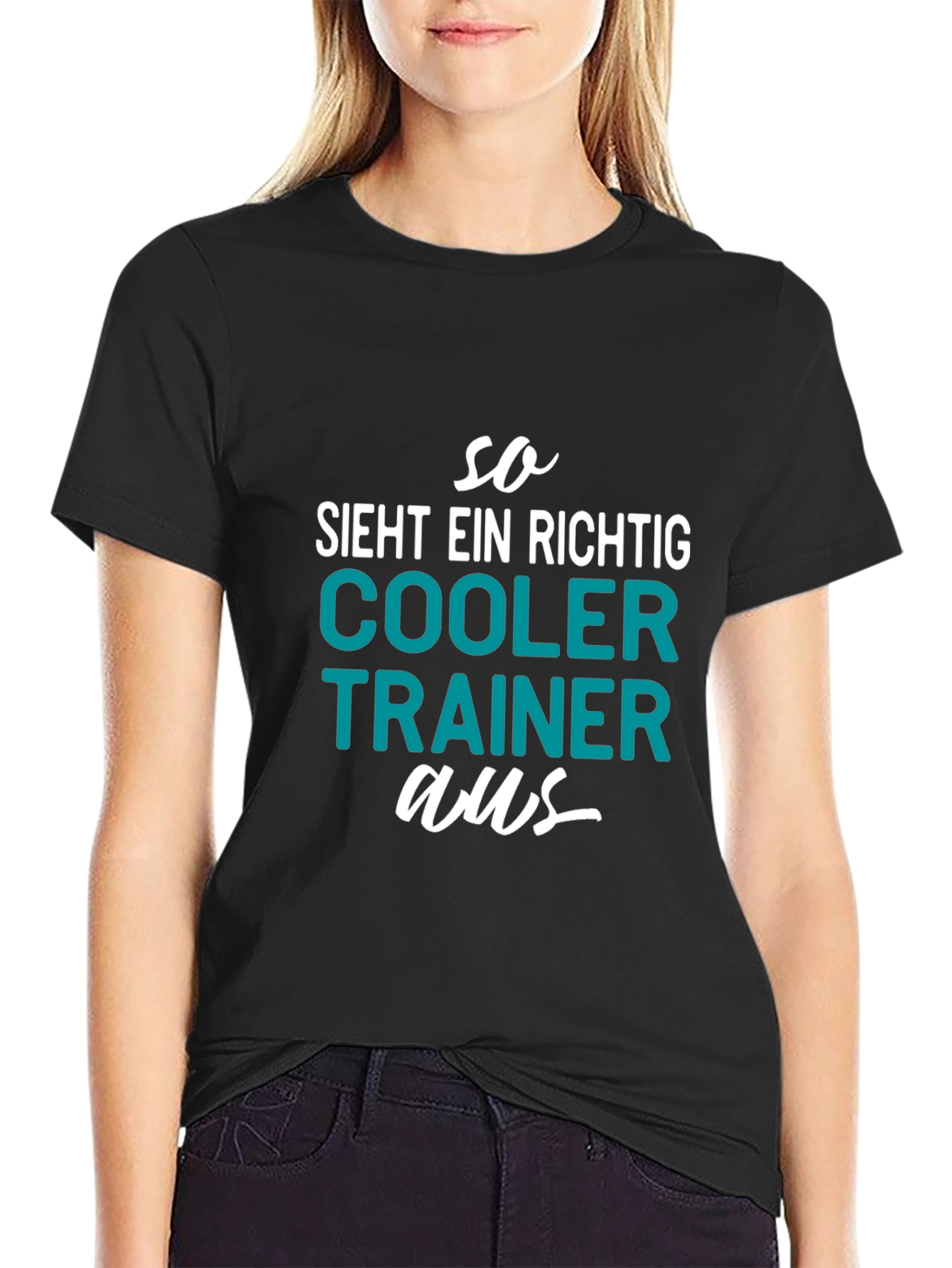 Black Cooler Trainer T-Shirt view 2