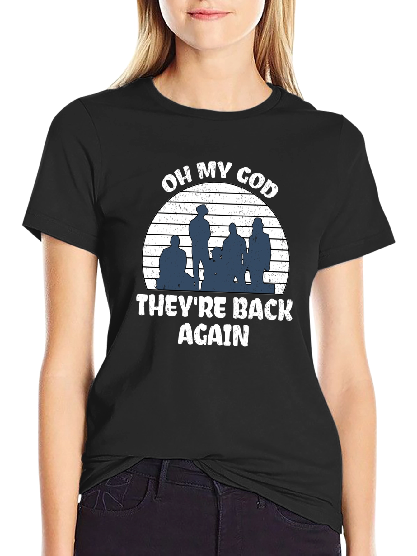 Black OH MY GOD They're Back Again T-Shirt view 2