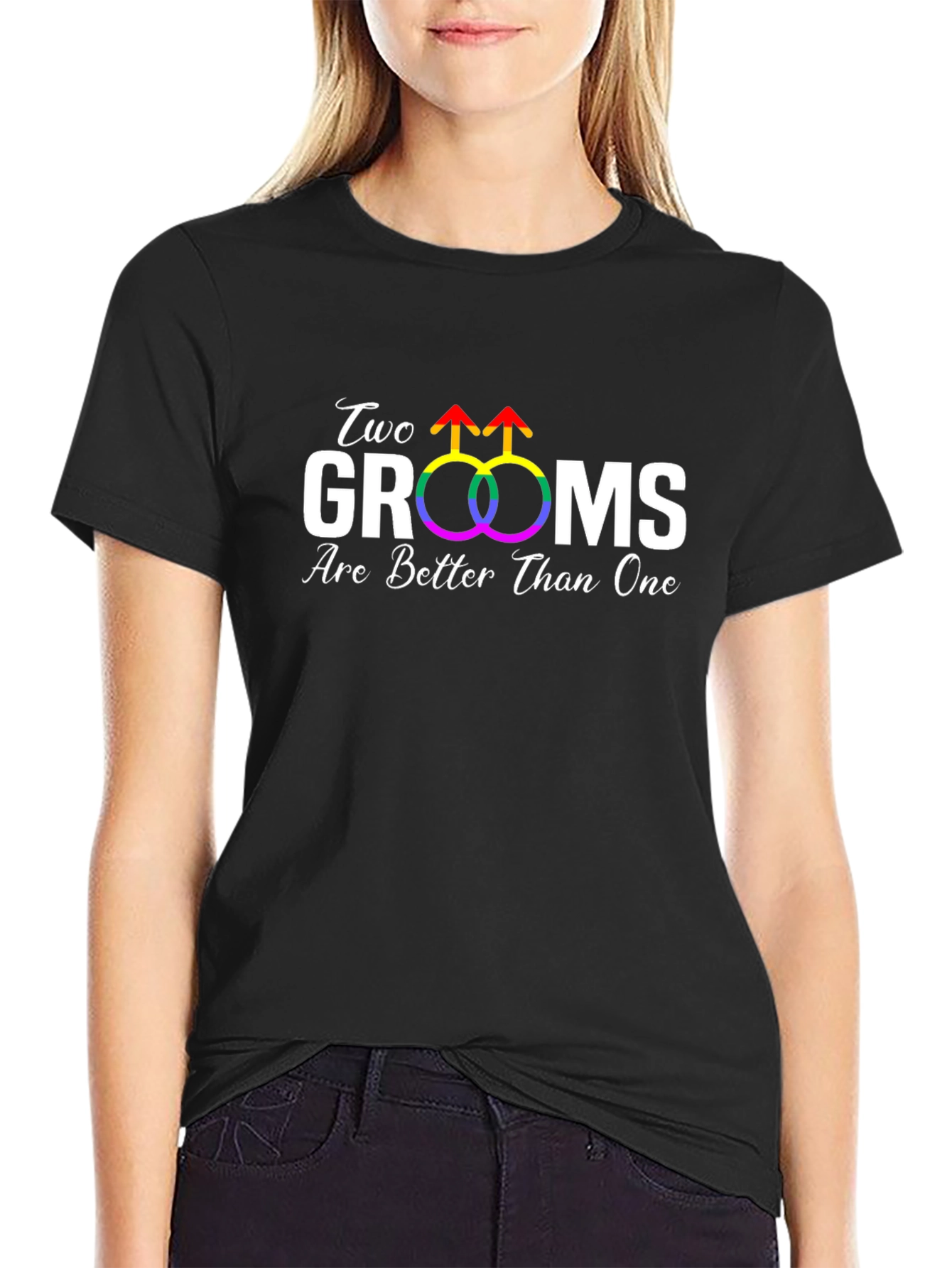 Two Grooms Are Better Than One Pride T-Shirt - 2