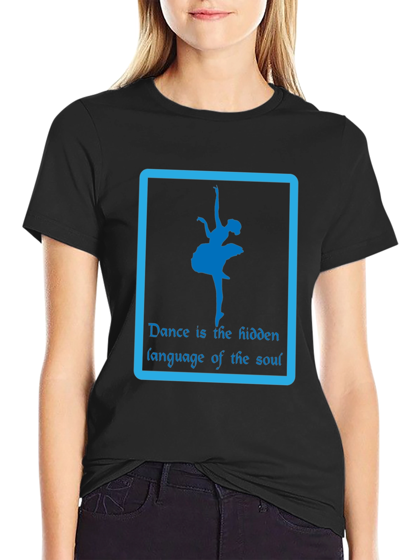 Black Dance is the Hidden Language T-Shirt view 2