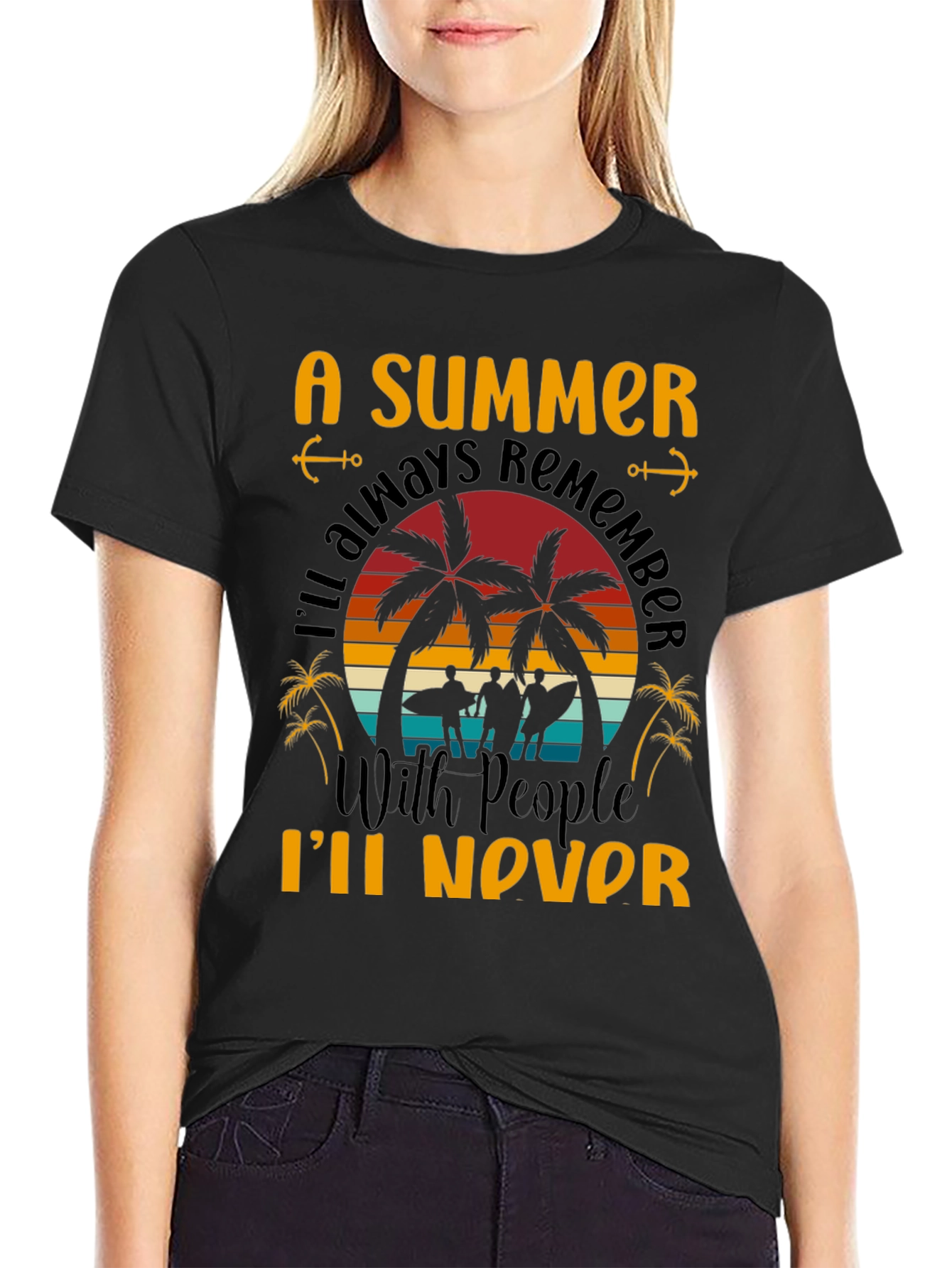 Black A Summer to Remember Graphic T-Shirt view 2