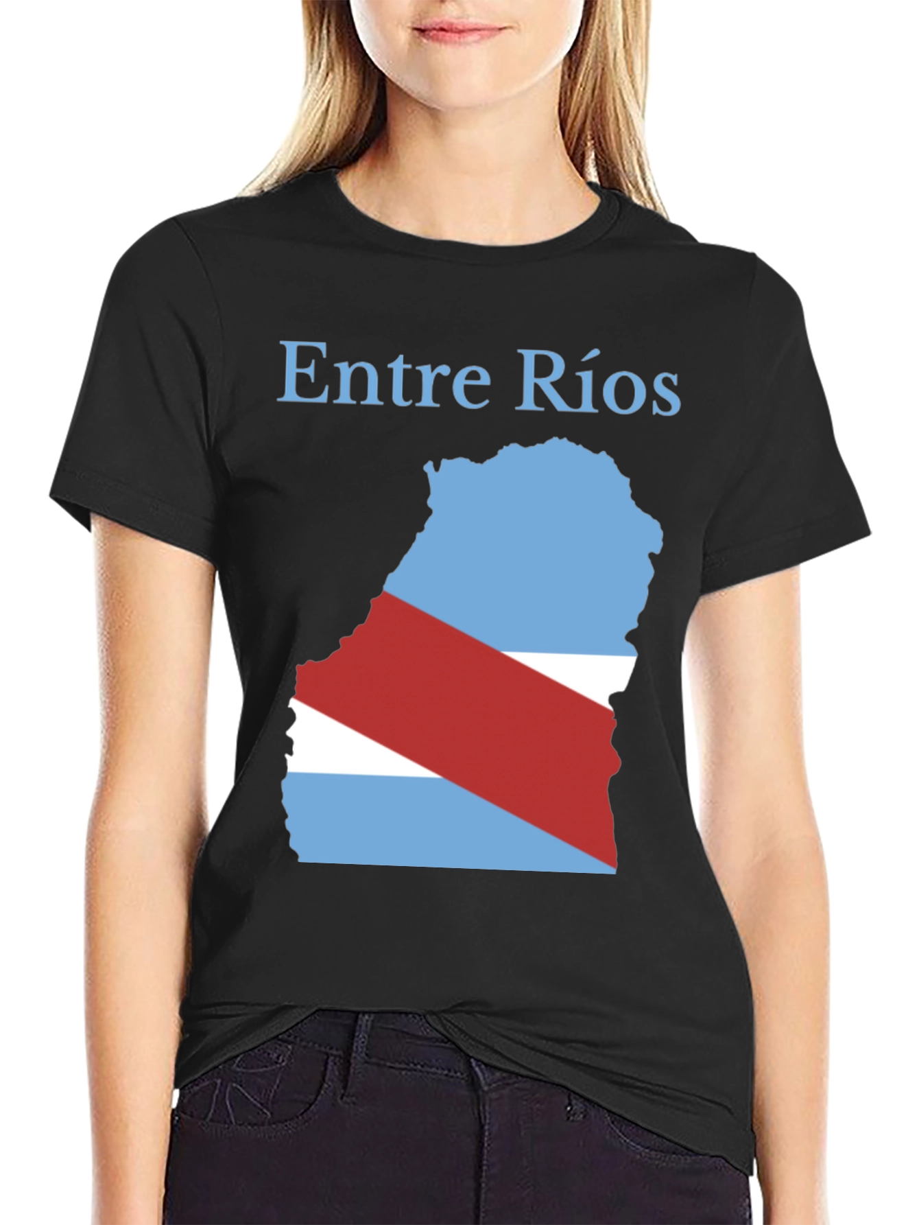 Black Entre Rios Argentina Province T-Shirt view 2