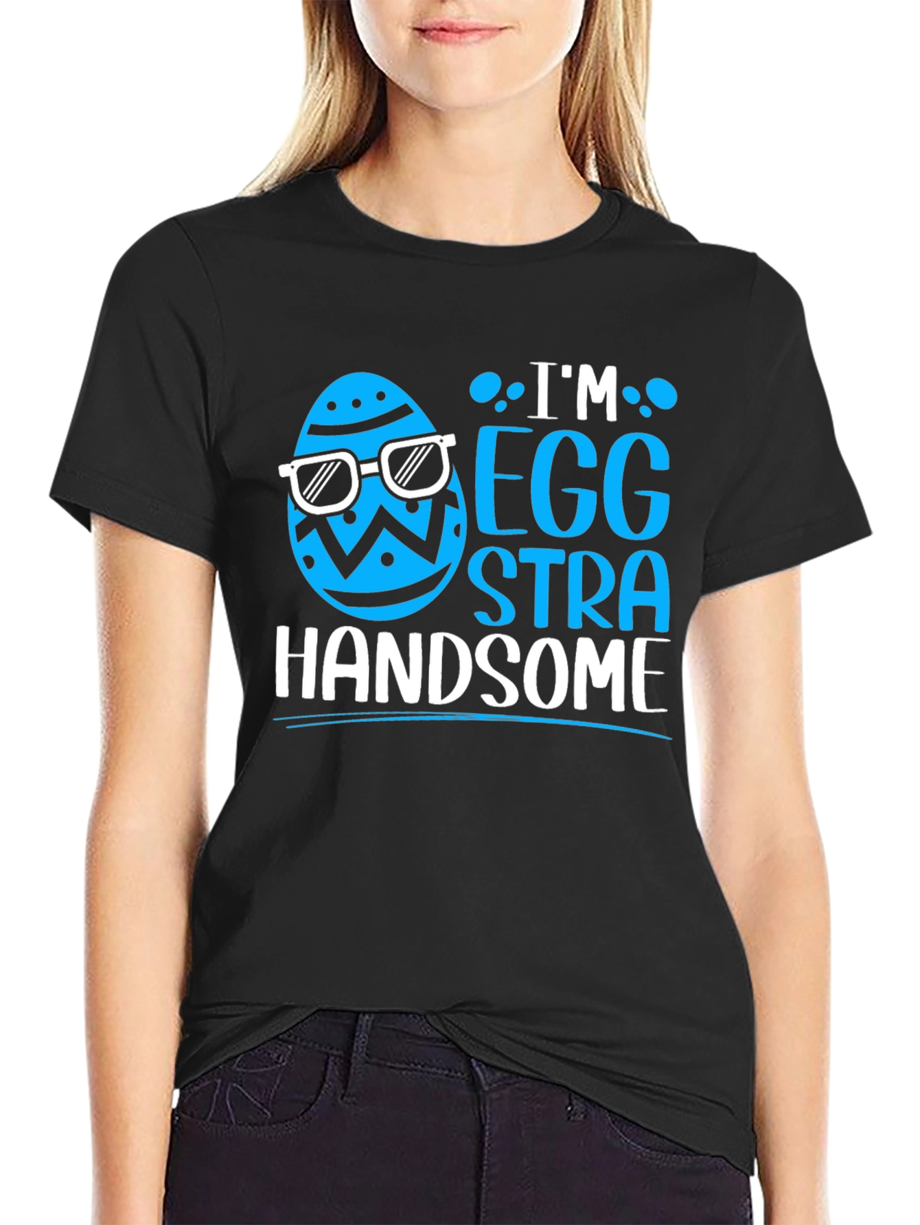 Camiseta Hombre "Egg-Stra Handsome" Pascua