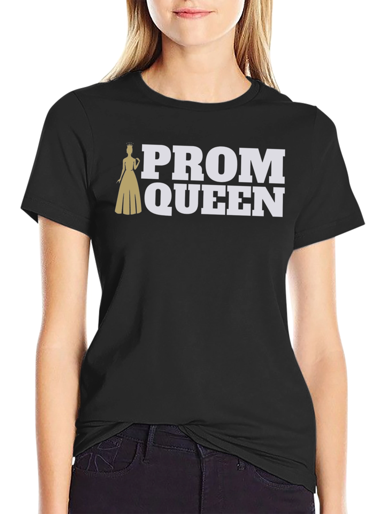 Black Prom Queen Graphic Tee - Black T-Shirt view 2
