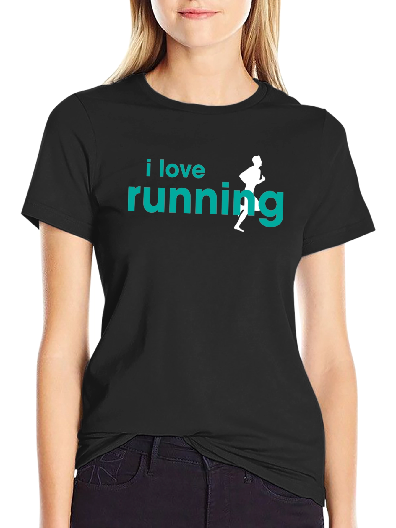 I Love Running T-Shirt - Black - 2