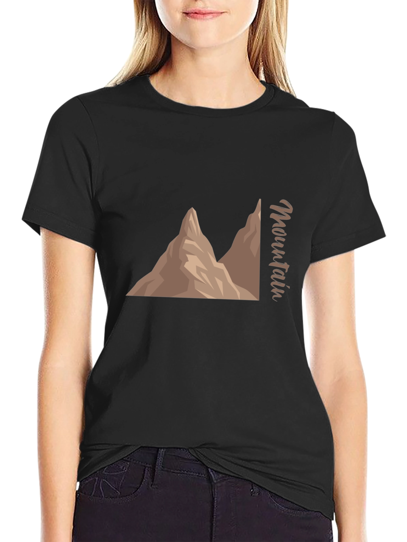Black Mountain Graphic Black T-Shirt view 2