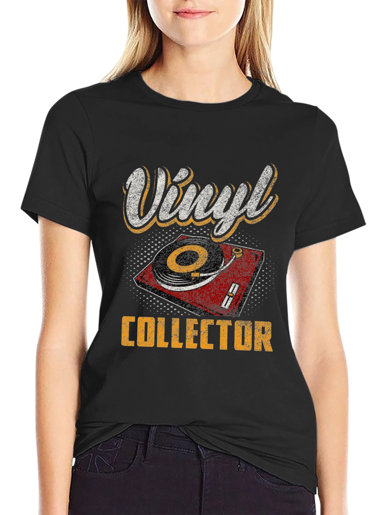 Black Vinyl Collector Graphic Tee view 2