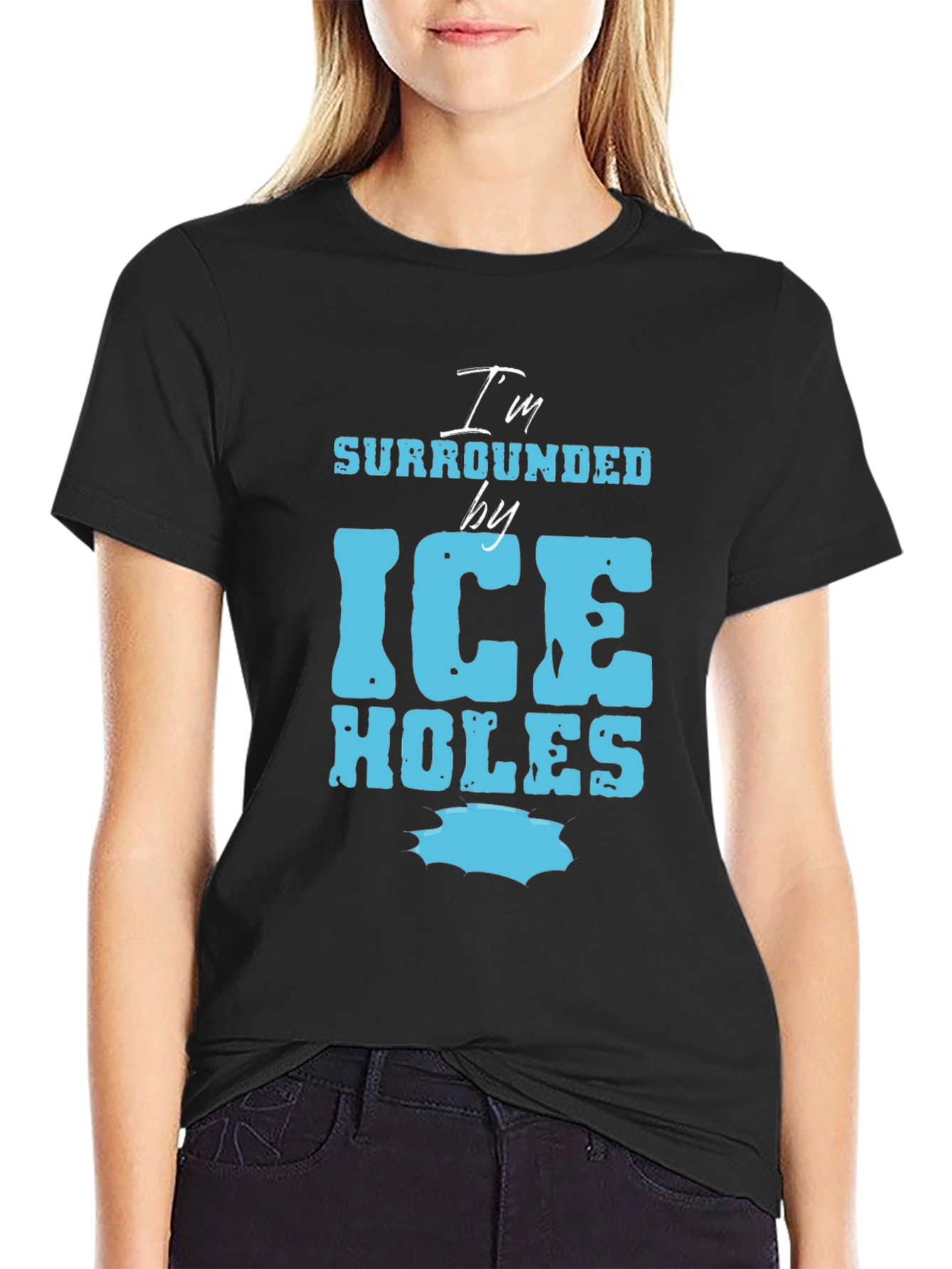 I'm Surrounded by Ice Holes Graphic Tee - 2