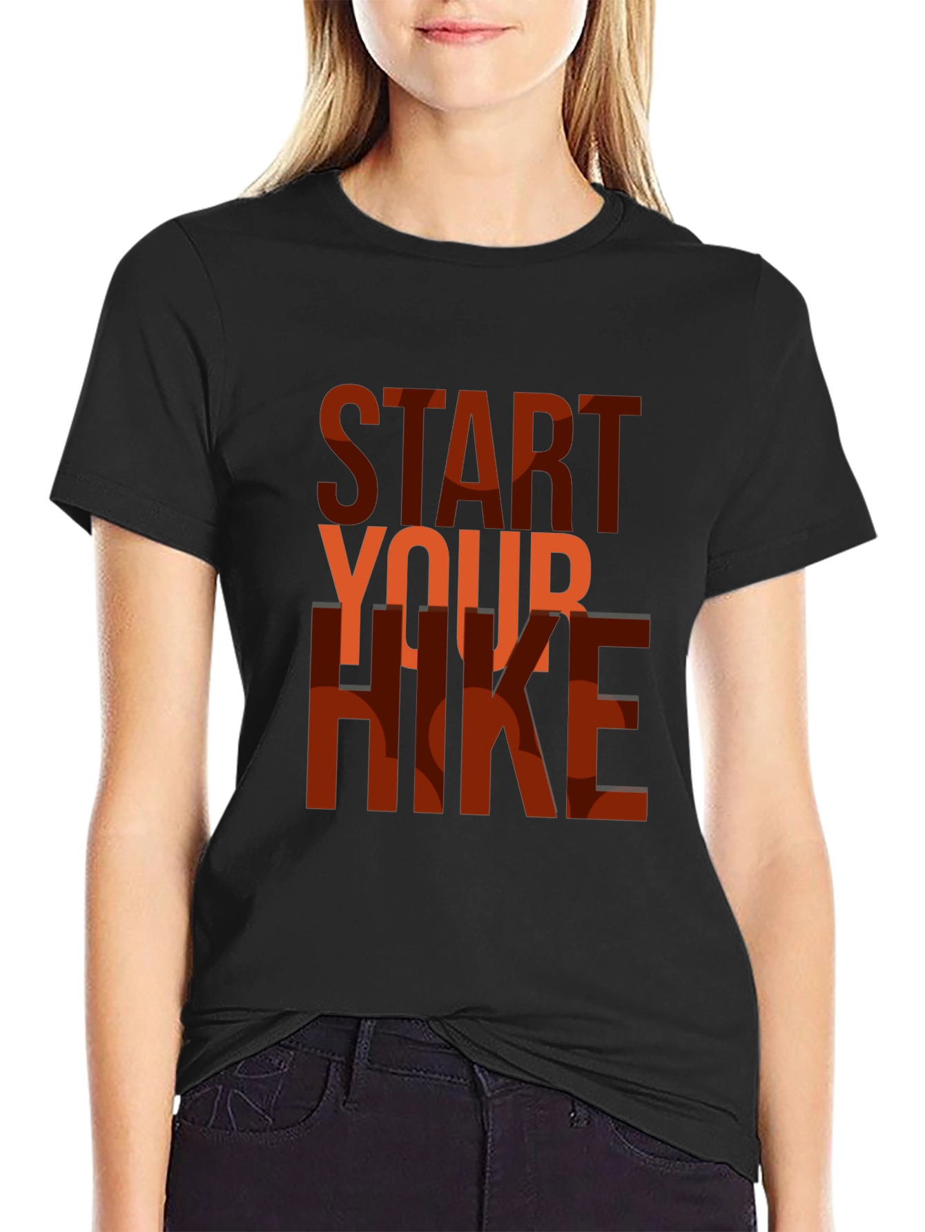 Black Start Your Hike Graphic T-Shirt - Black view 2