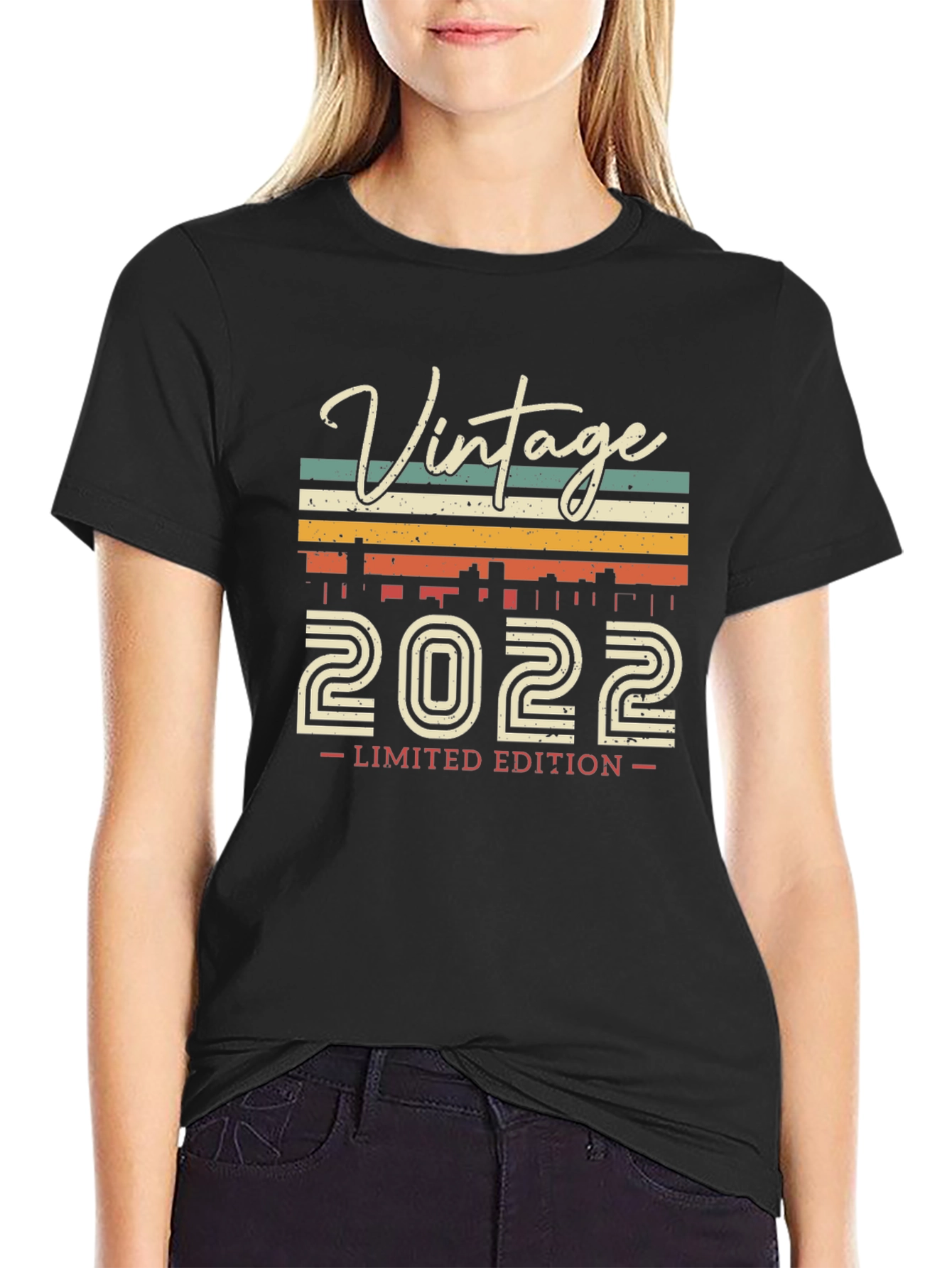Black Vintage 2022 Limited Edition T-Shirt view 2