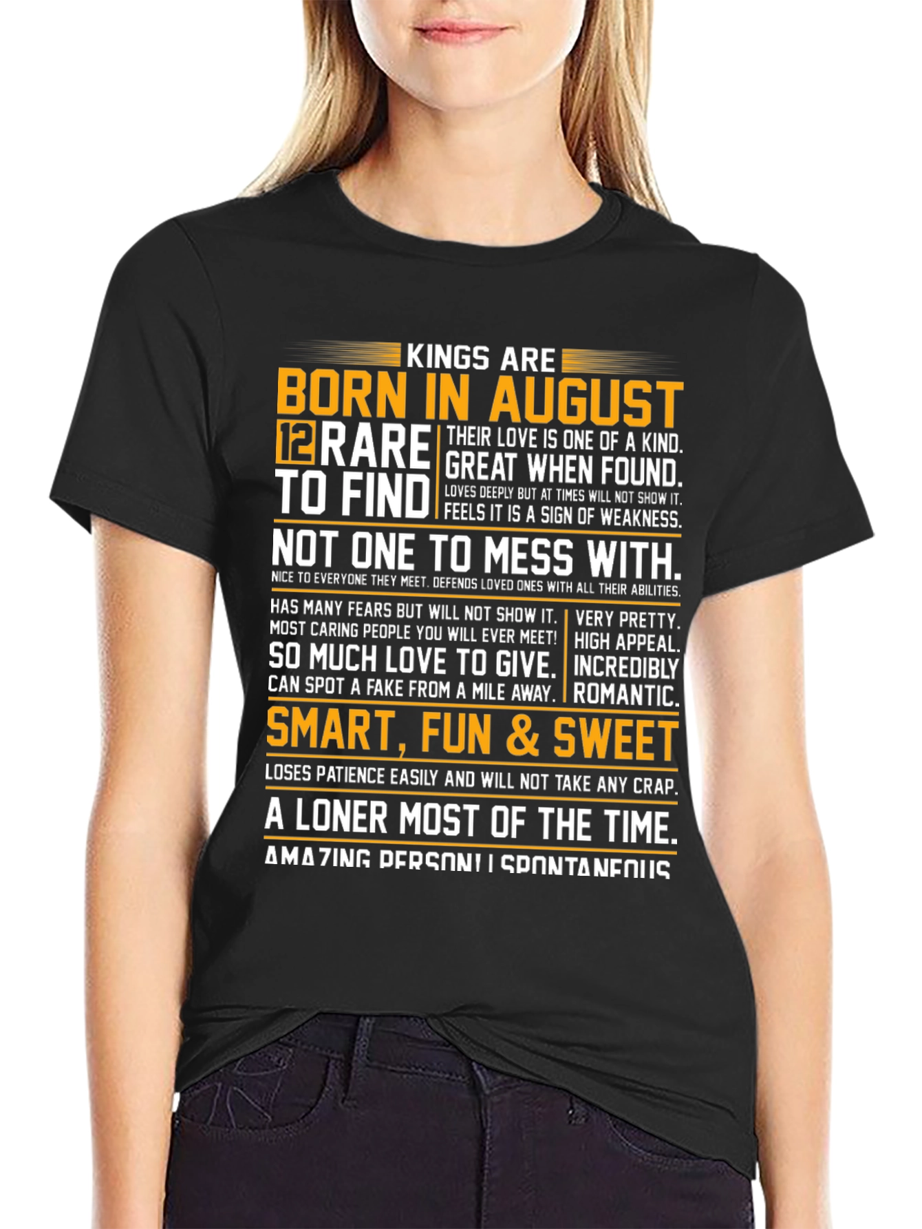 Kings Born in August Graphic Tee - 2