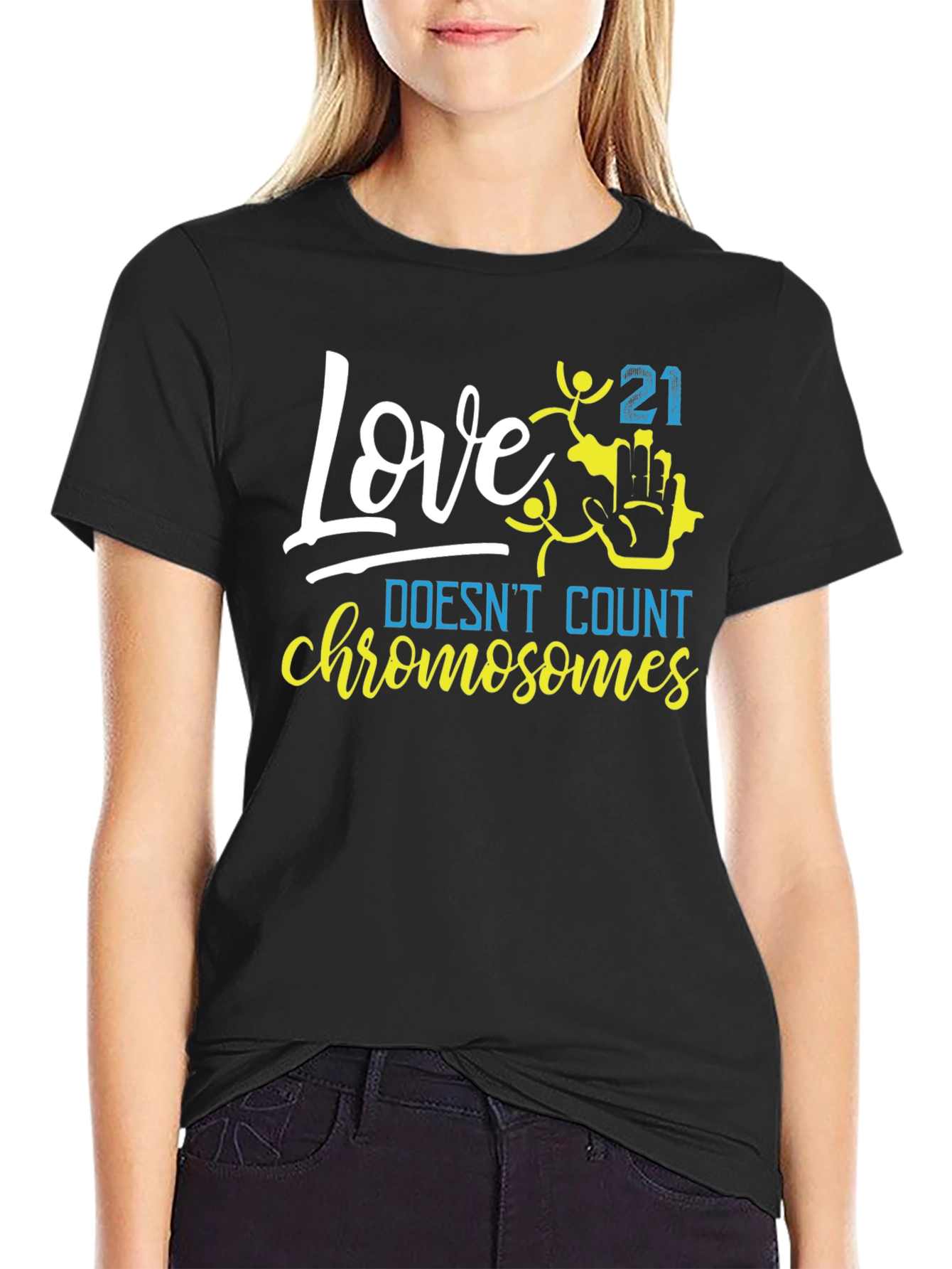 Black Love Doesn't Count Chromosomes T-Shirt view 2