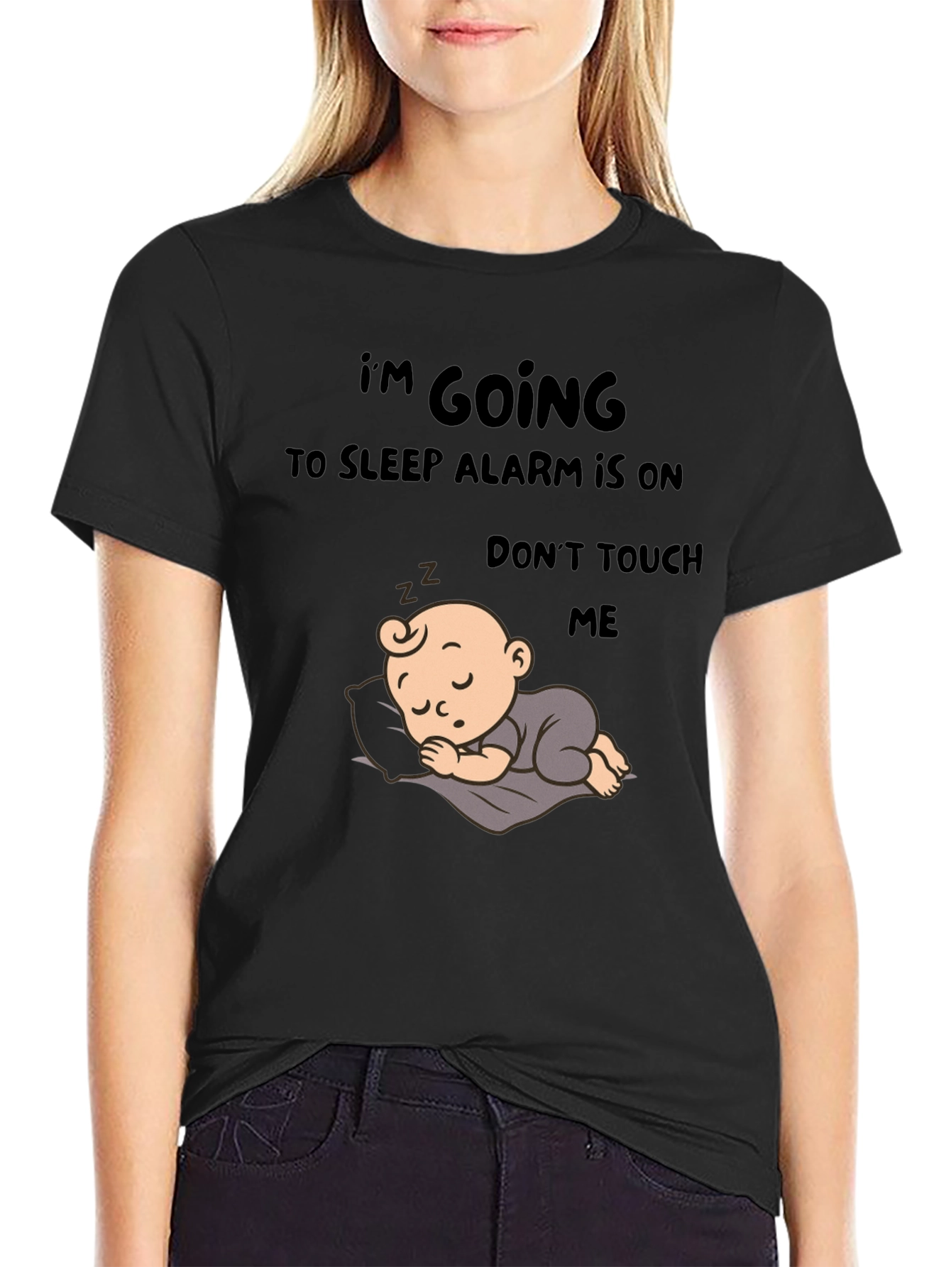 I'm Going to Sleep T-Shirt with Baby Design - 2